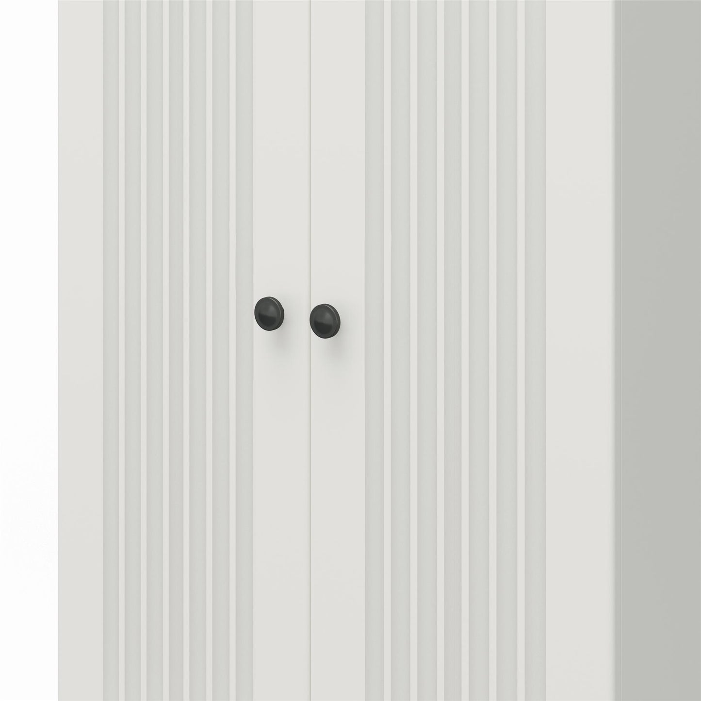 Kendall Fluted 24 In Wide 2 Door Storage Cabinet - White