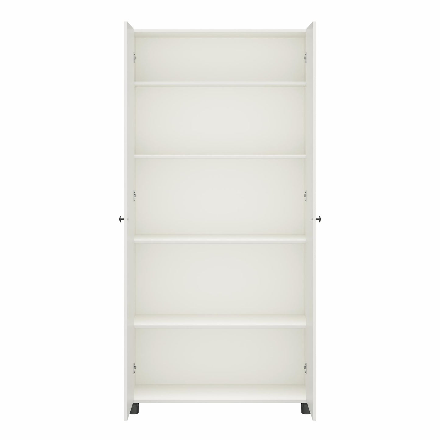 Kendall Fluted 36 In Wide 2 Door Storage Cabinet - White