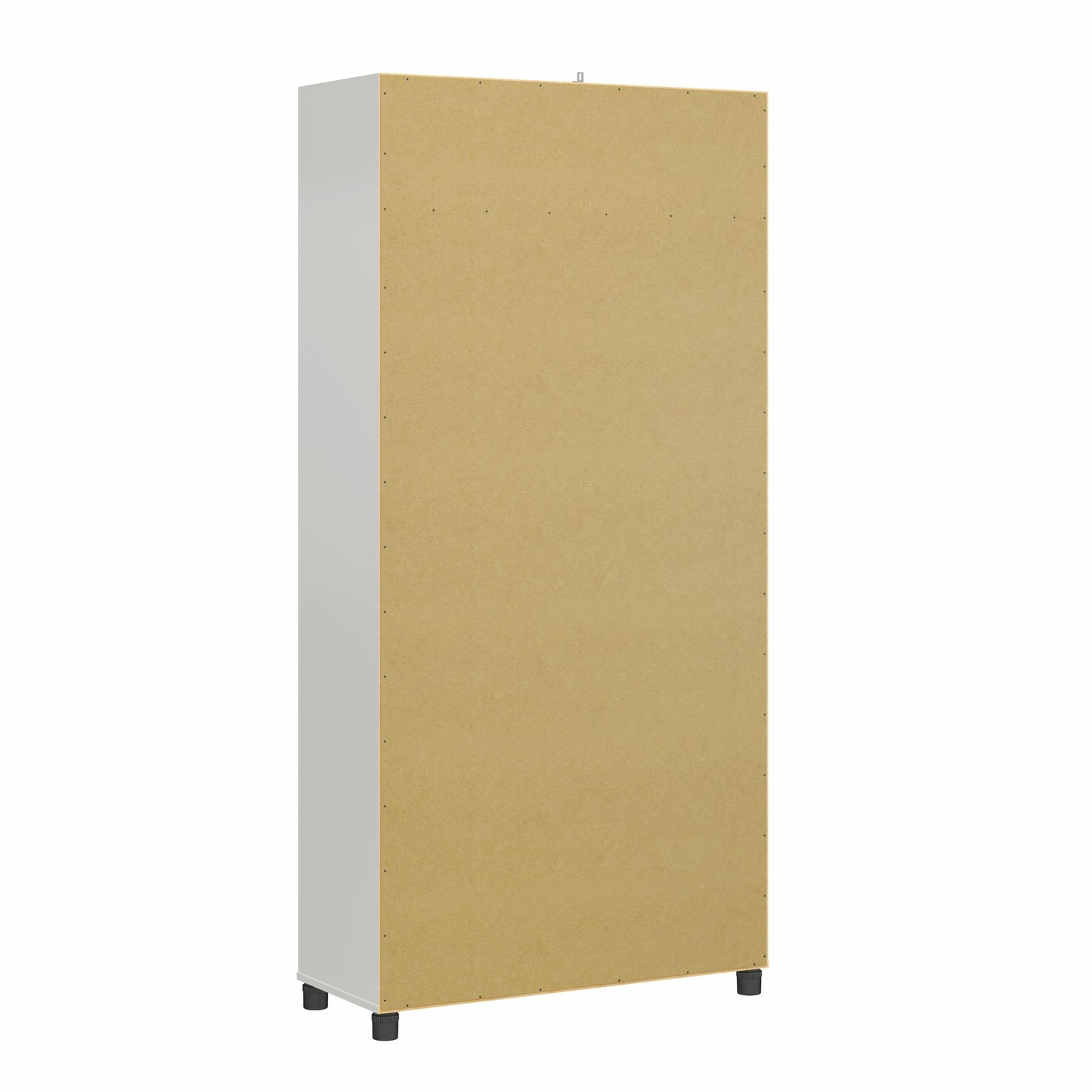 Kendall Fluted 36 In Wide 2 Door Storage Cabinet - White