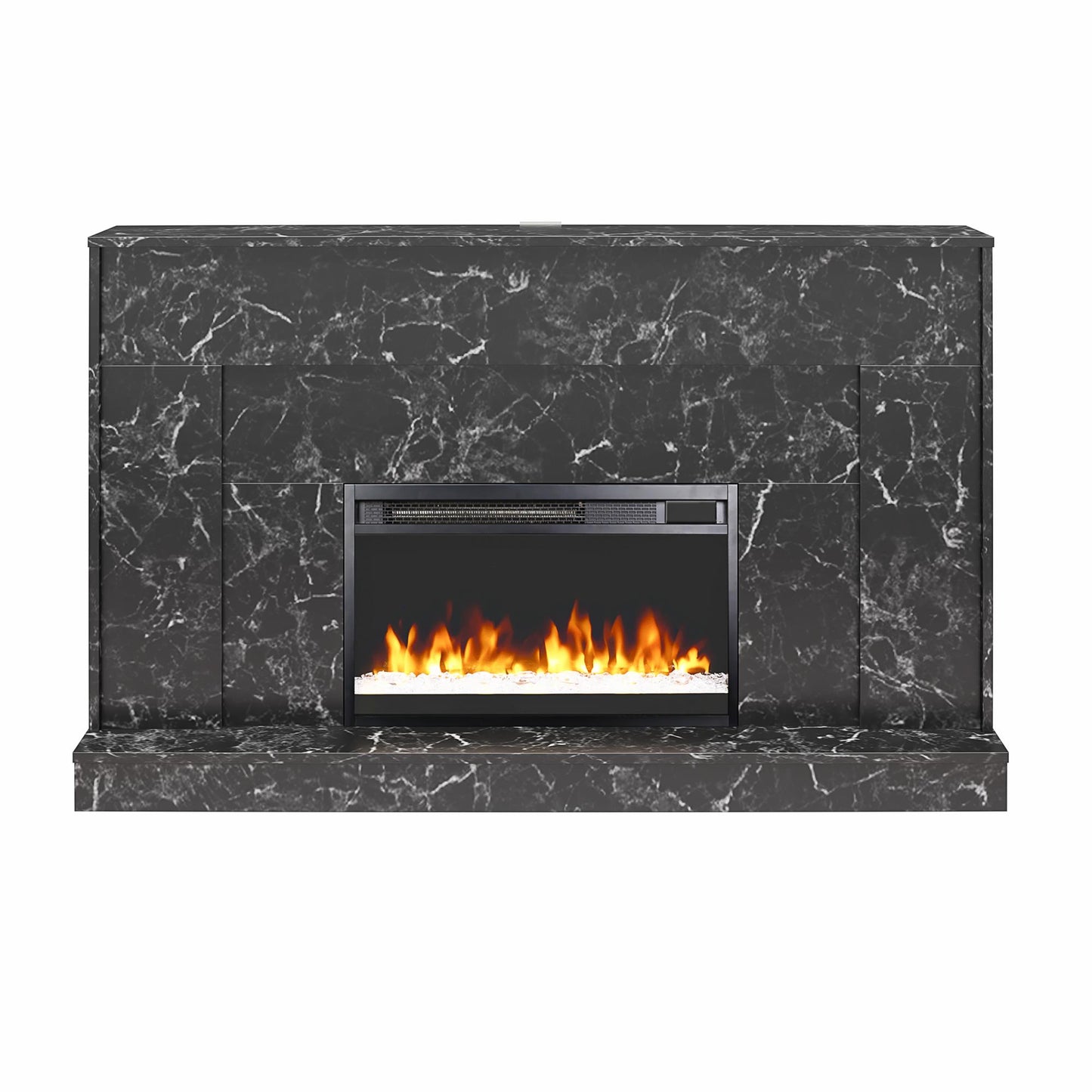 Liberty Mantel Fireplace - Black Marble