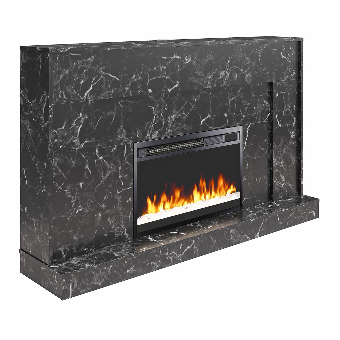 Liberty Mantel Fireplace - Black Marble