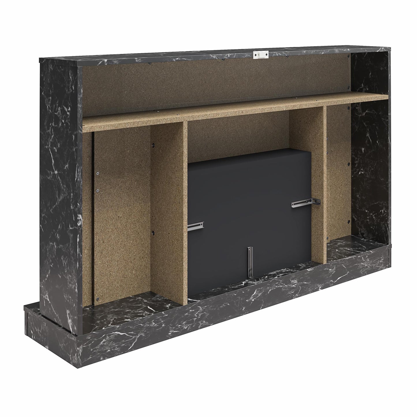 Liberty Mantel Fireplace - Black Marble