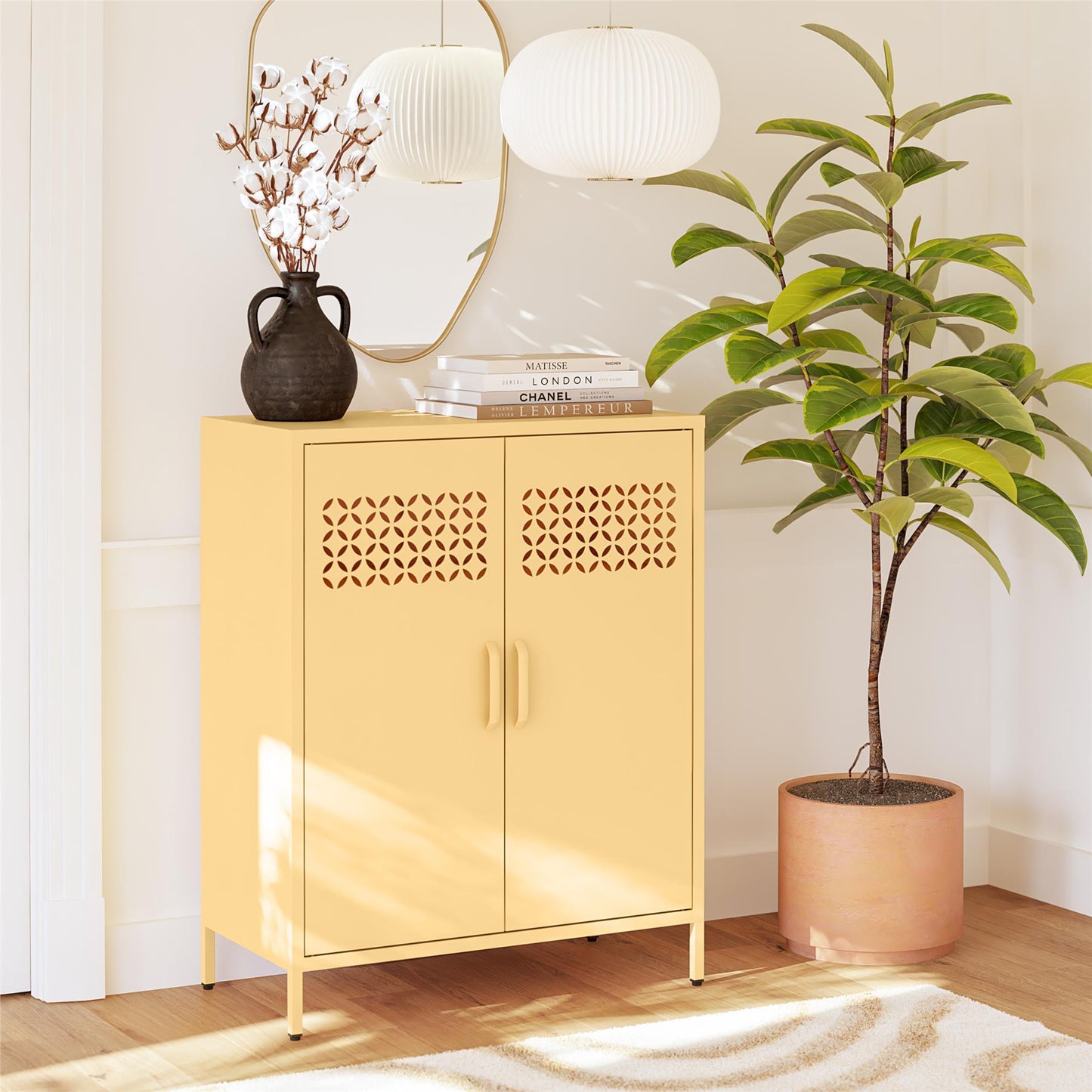 Annie Retro Short 2 Door Cabinet - N/A
