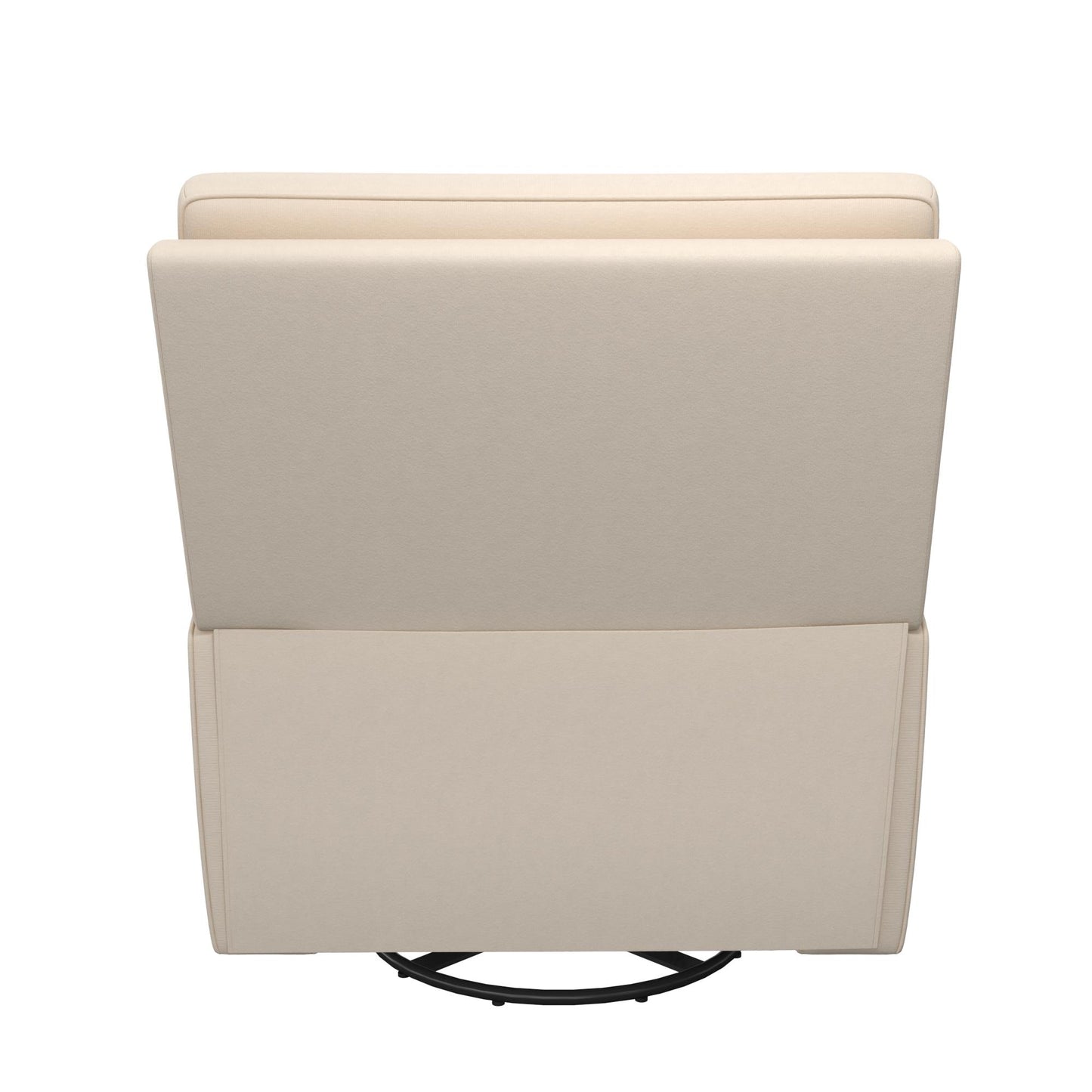 Rylan Upholstered Swivel Glider Recliner Chair with Square Back - Beige