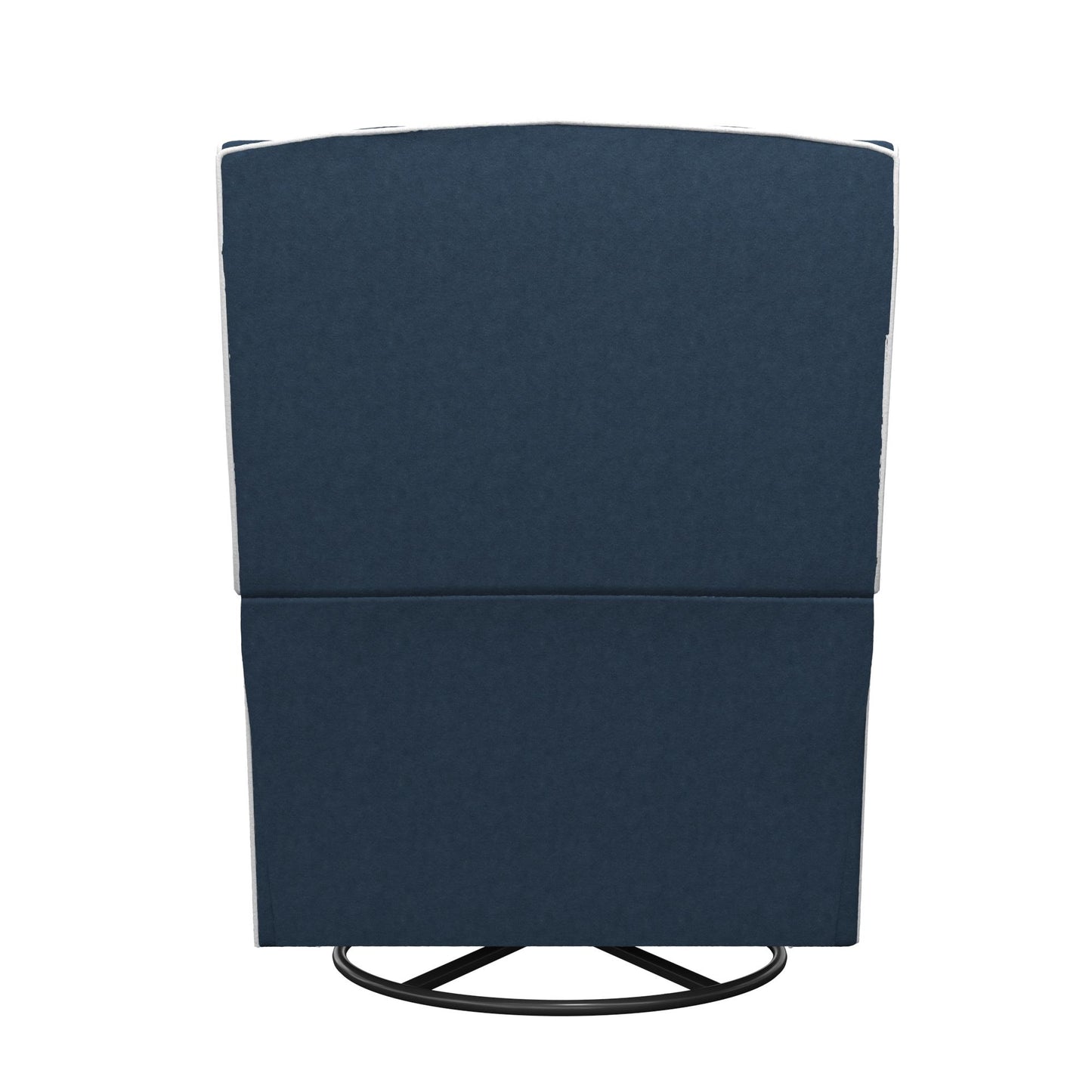 Mikayla Swivel Glider Recliner Chair Pocket Coil Seating - Blue