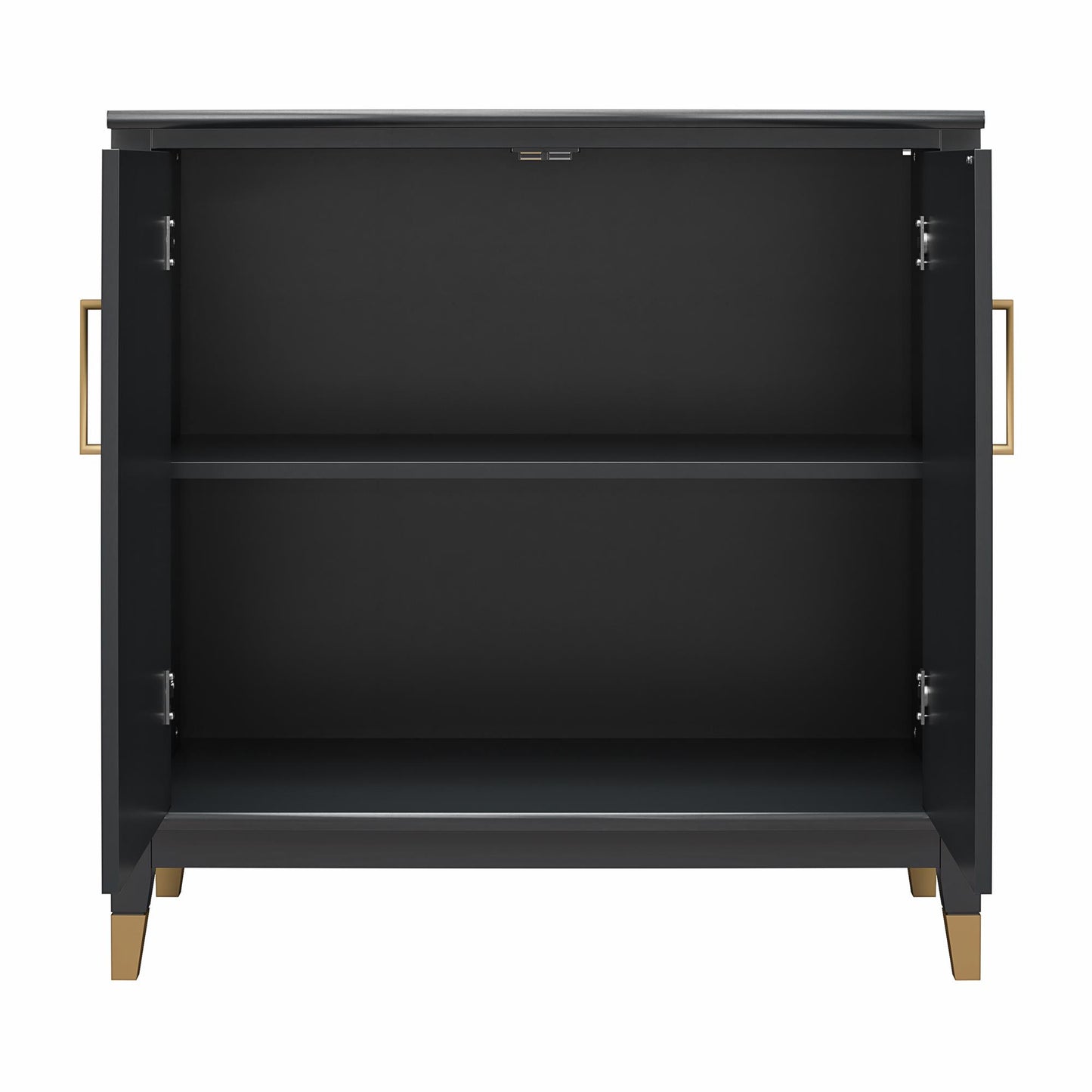 Westerleigh 2 Door Accent Cabinet - Black