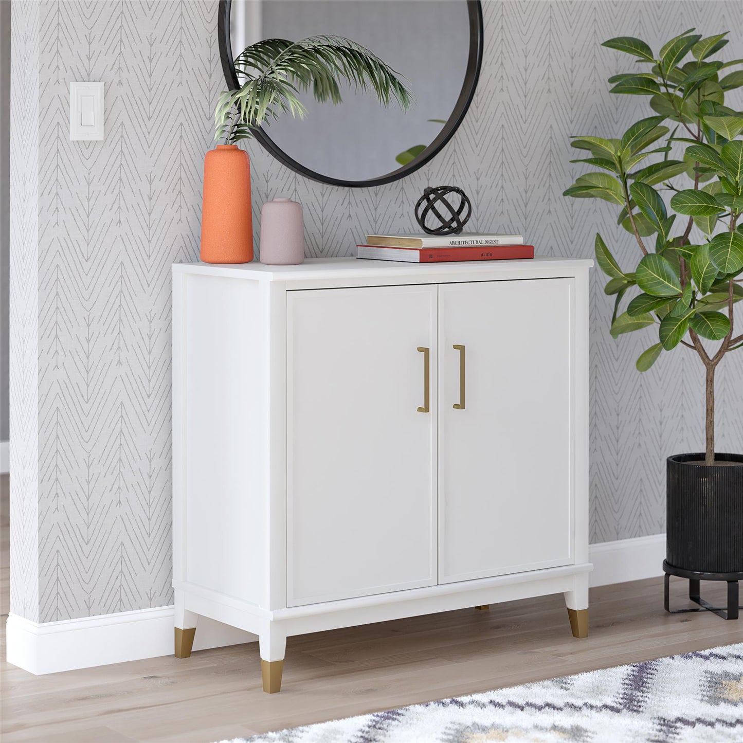 Westerleigh 2 Door Accent Cabinet - White