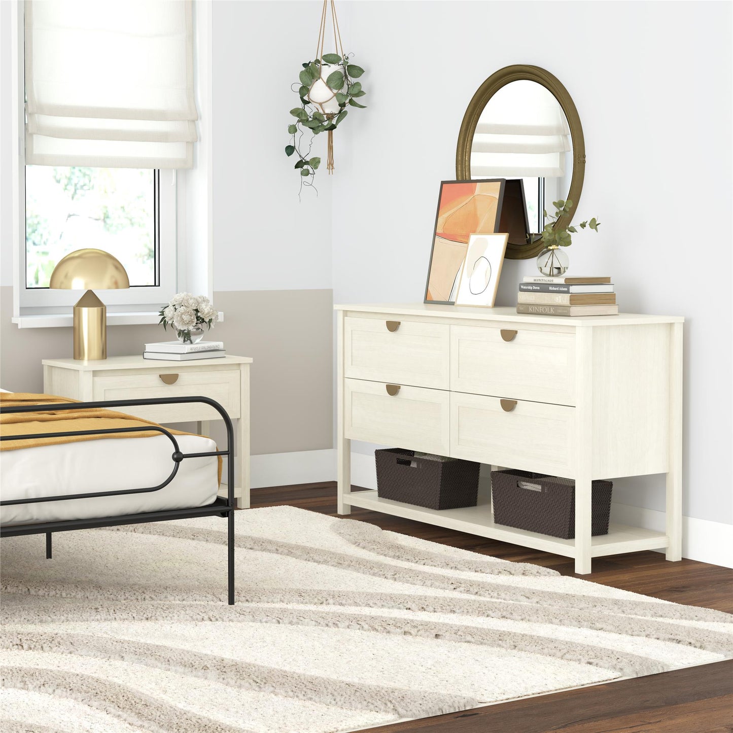 Primrose Wide Dresser - Ivory Oak