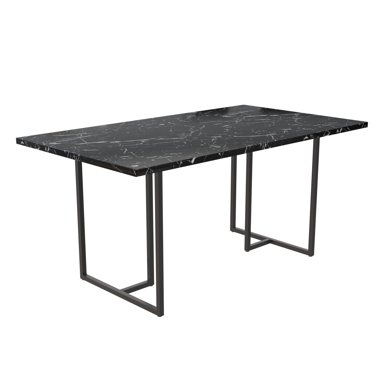 Astor Dining Table - Black Marble