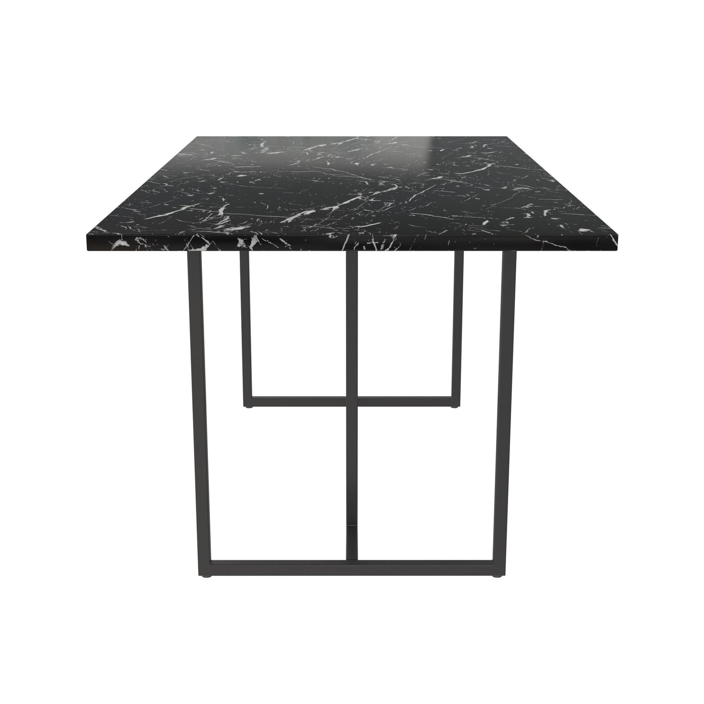 Astor Dining Table - Black Marble