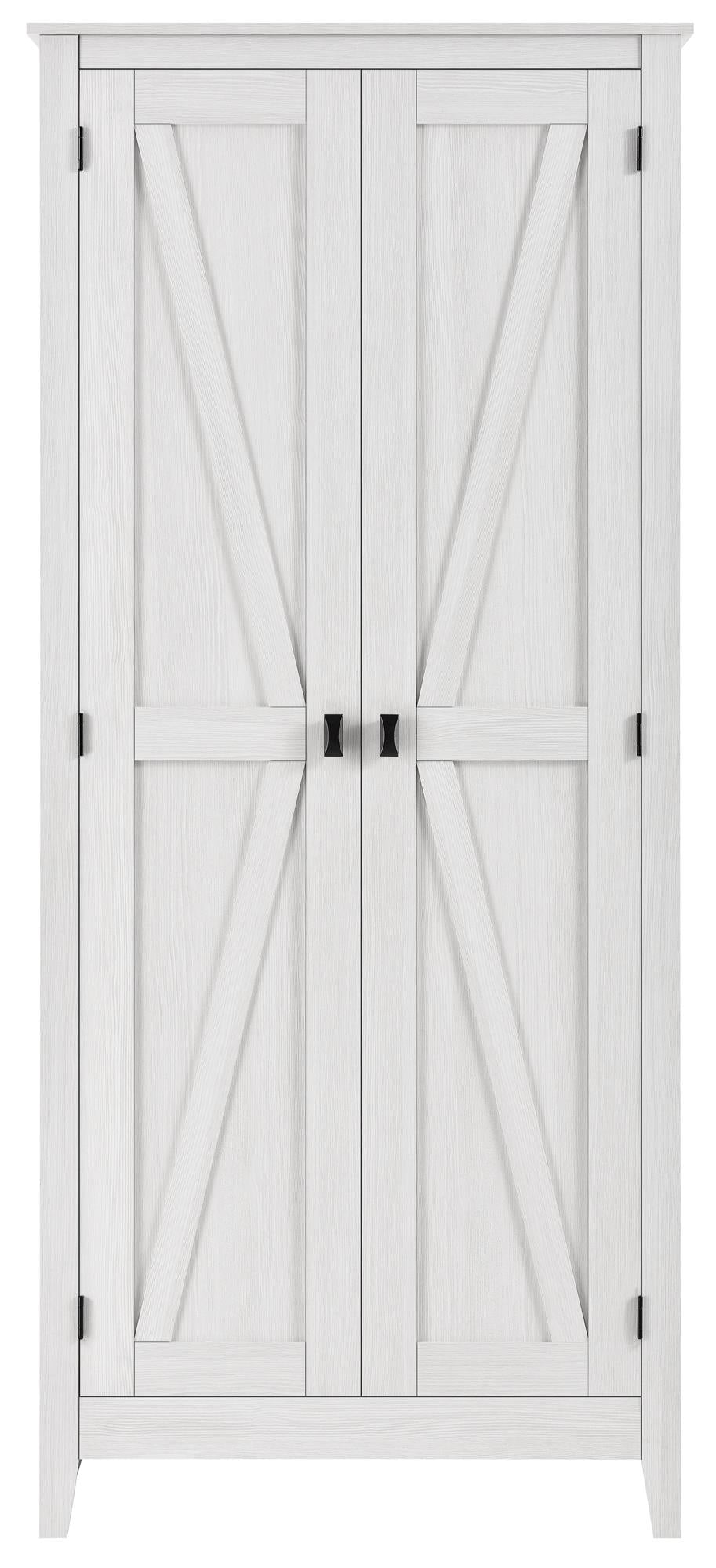 Farmington Rustic Farmhouse 31.5 Inch Wide Storage Cabinet - Ivory Pine