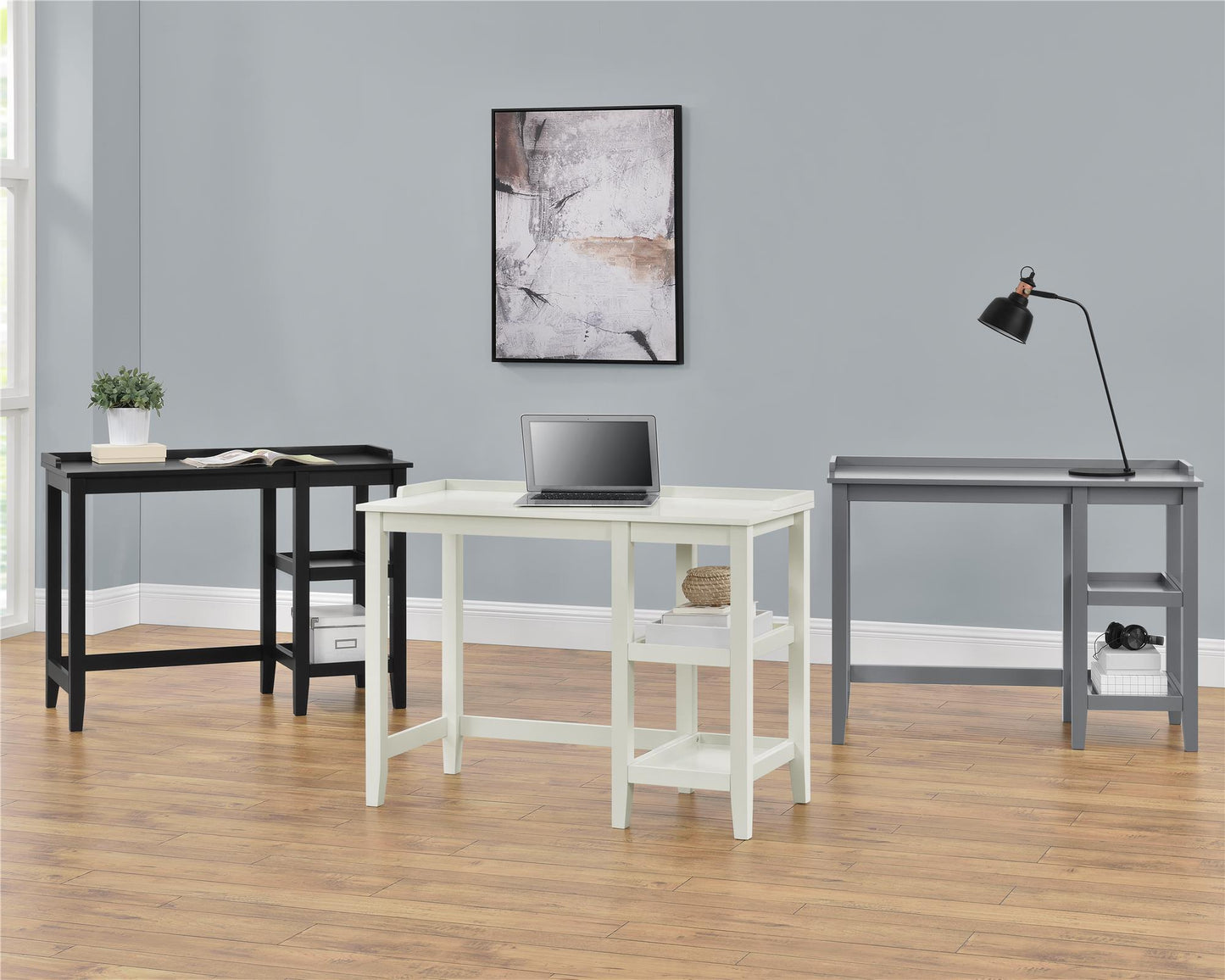 Eleanor Single Pedestal Desk - White