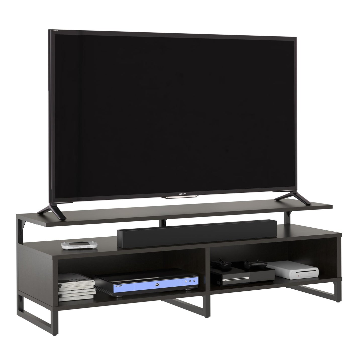 Whitby TV Stand for TVs up to 65" with Four Shelves - Espresso