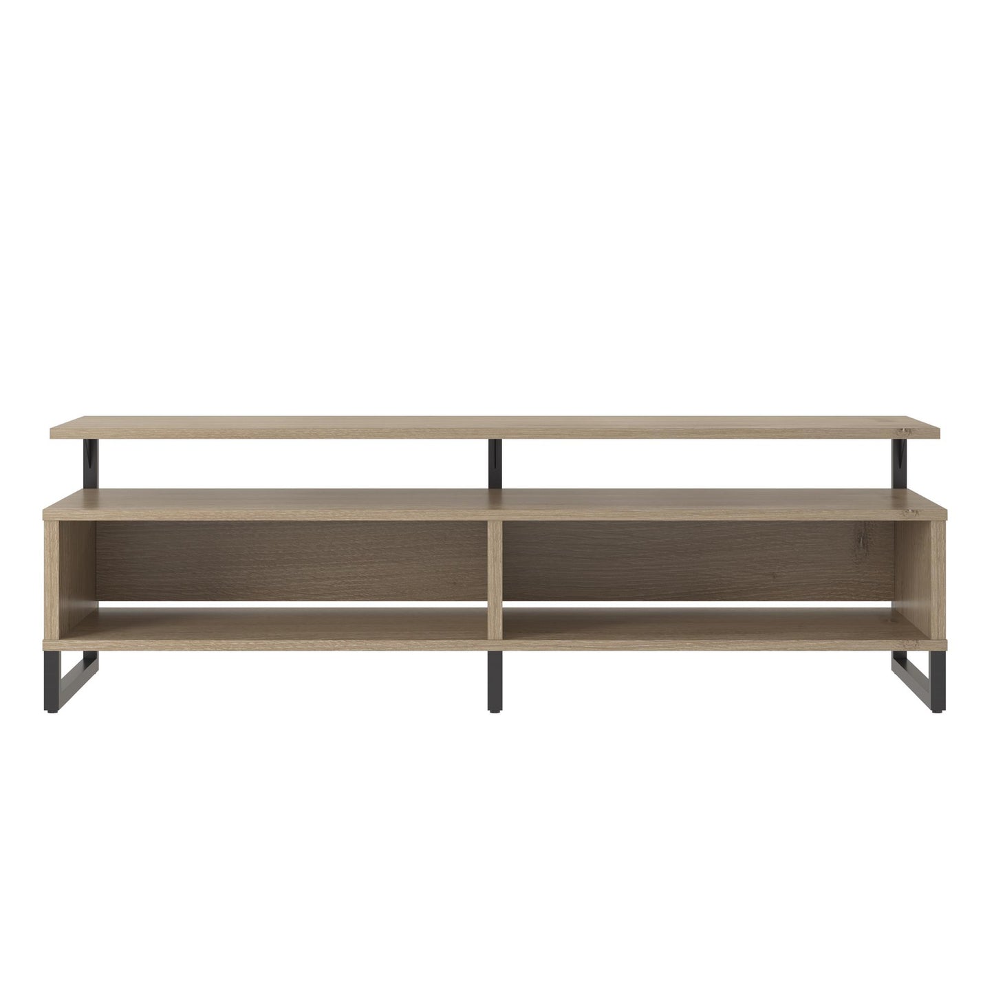 Whitby TV Stand for TVs up to 65" with Four Shelves - Golden Oak