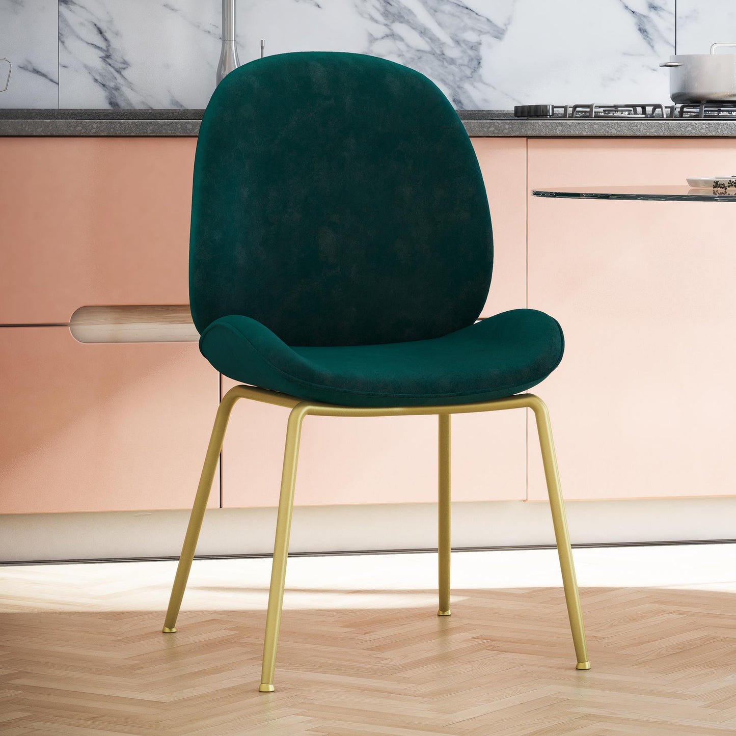 Astor Upholstered Dining Chair - Green
