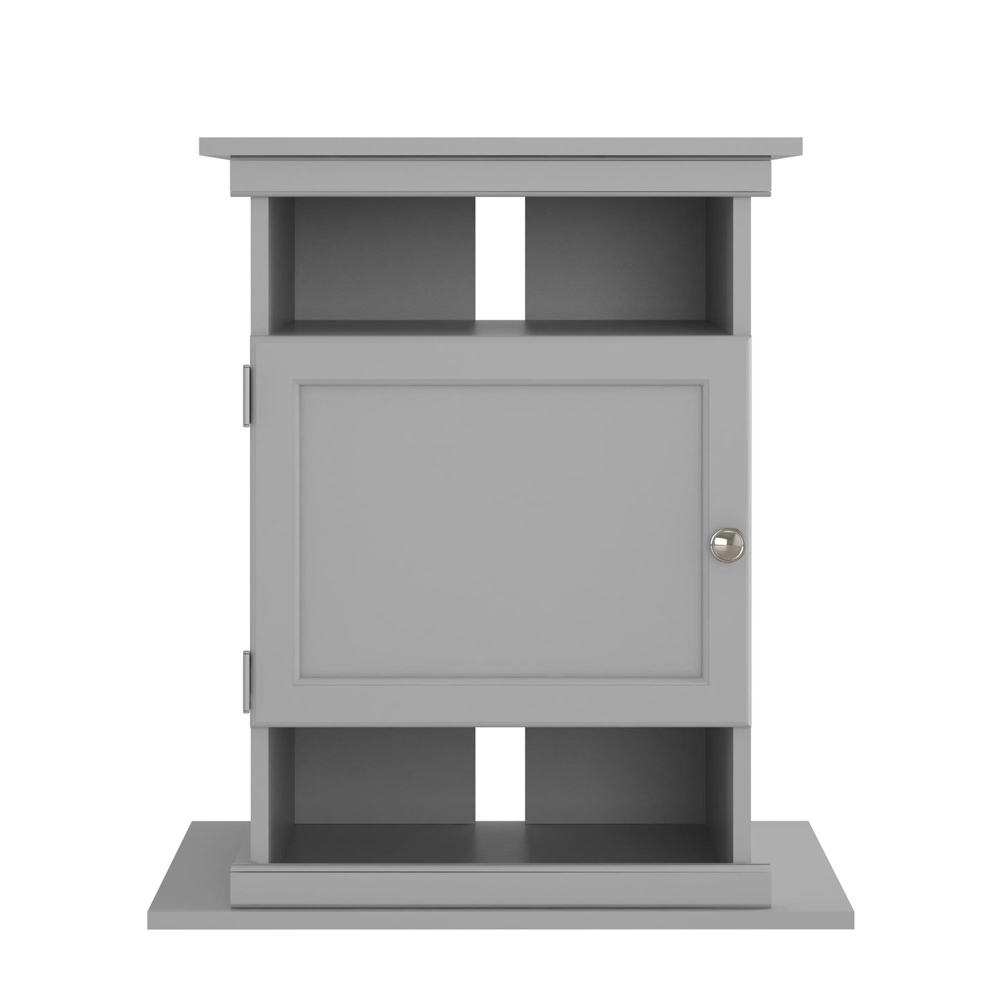10/20 Gallon Aquarium Stand with Open and Concealed Storage - Dove Gray