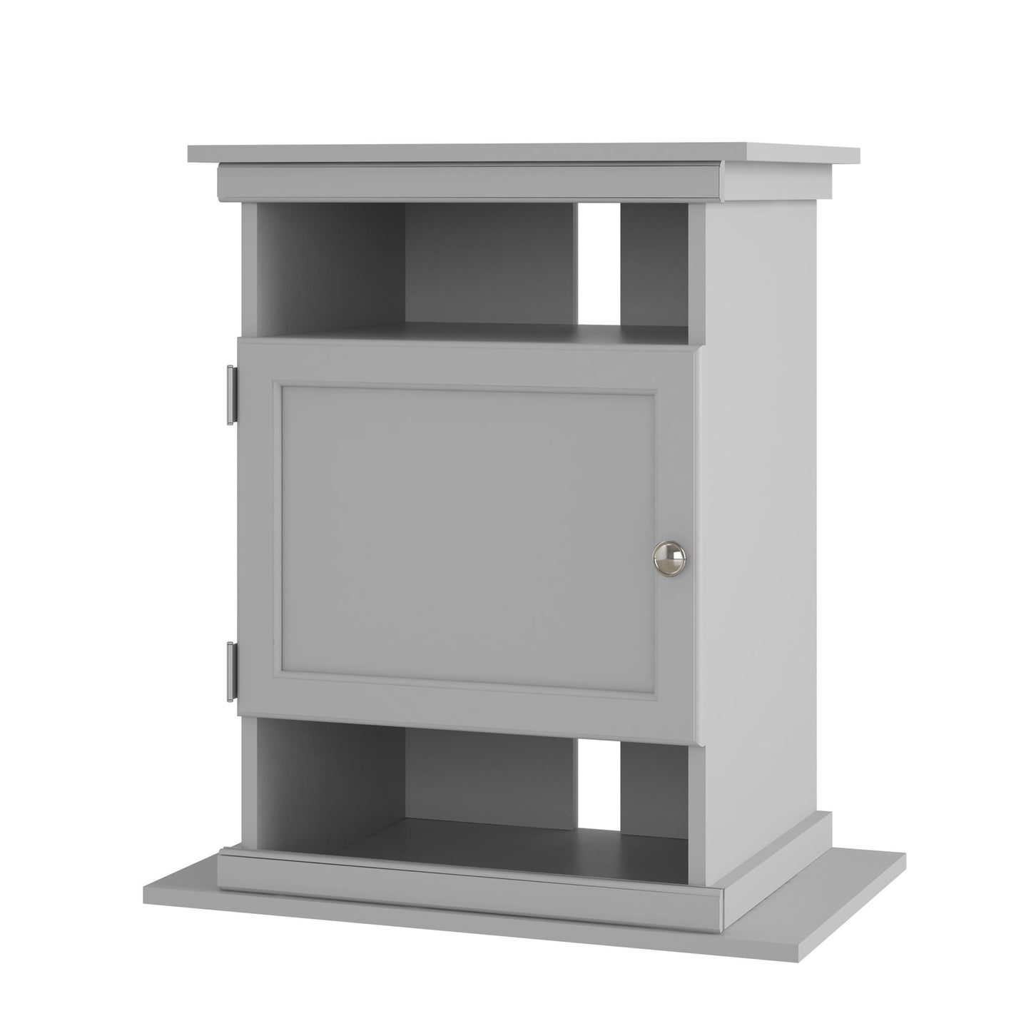 10/20 Gallon Aquarium Stand with Open and Concealed Storage - Dove Gray