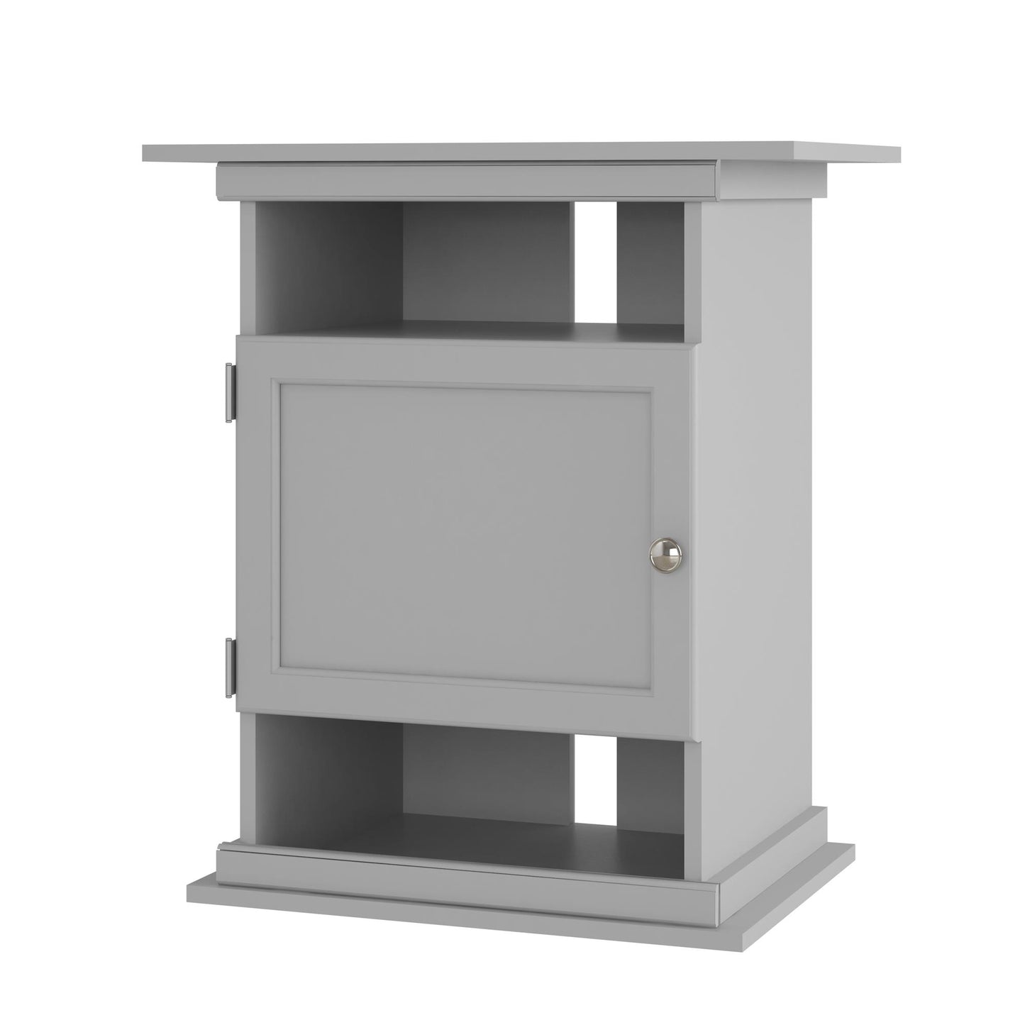 10/20 Gallon Aquarium Stand with Open and Concealed Storage - Dove Gray