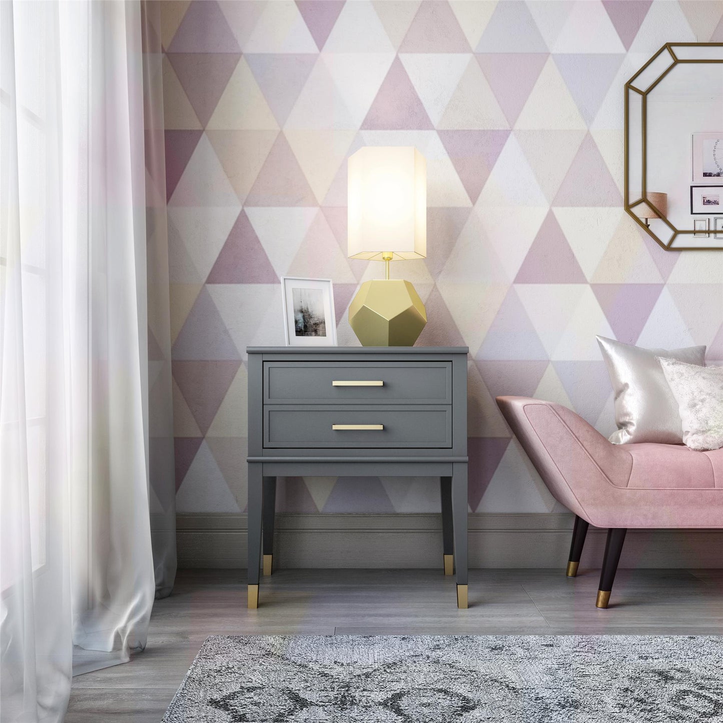 Westerleigh End Table - Graphite Grey