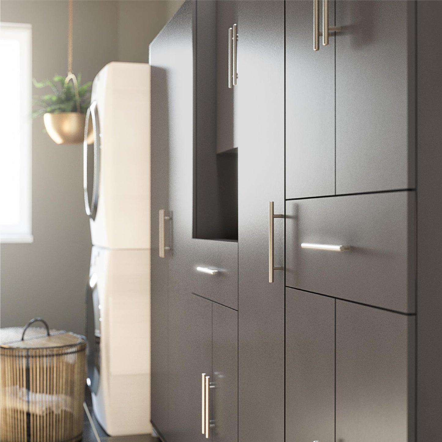 Camberly 24" Utility Storage Cabinet - Graphite Grey