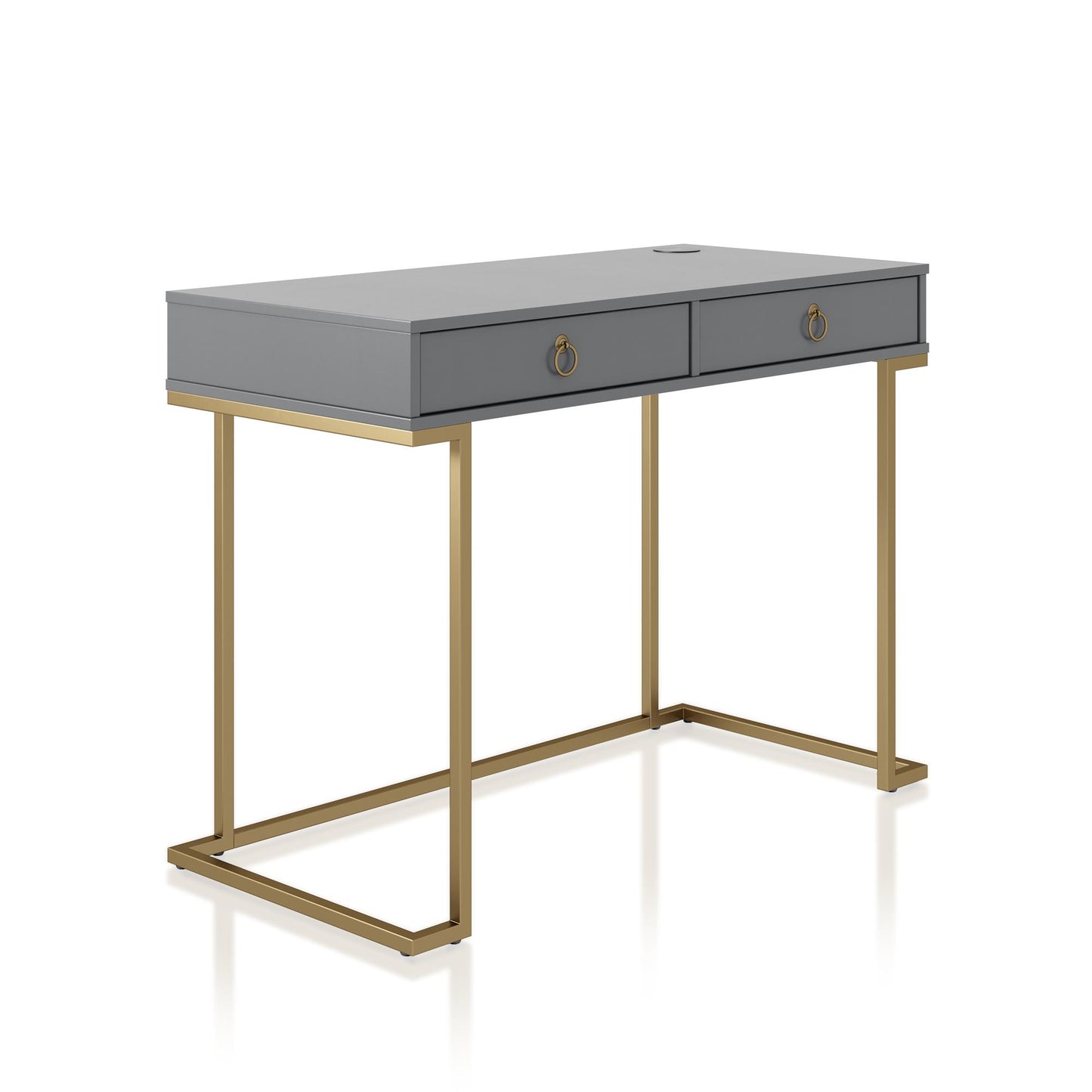 Camila Writing Desk, Graphite Gray - Graphite Grey