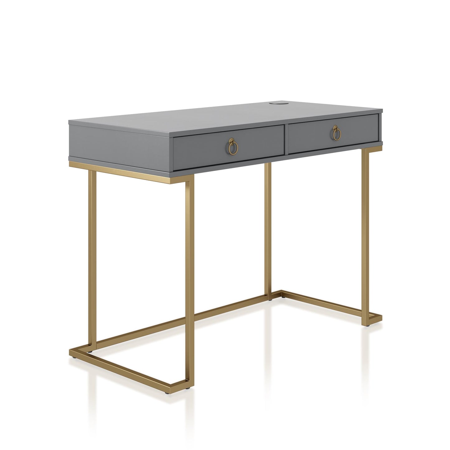Camila Writing Desk, Graphite Gray - Graphite Grey