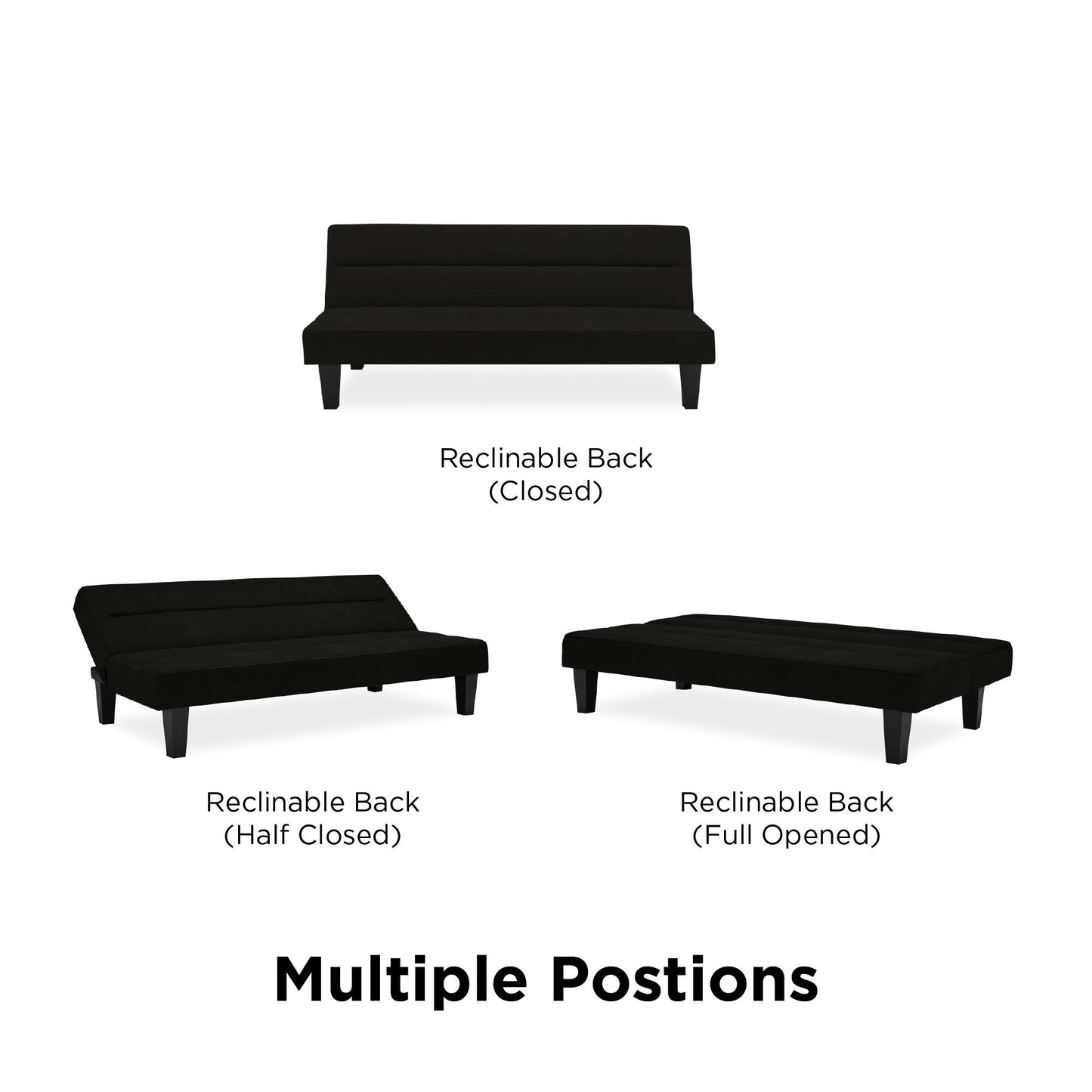 DHP Kebo Futon, Black - Black