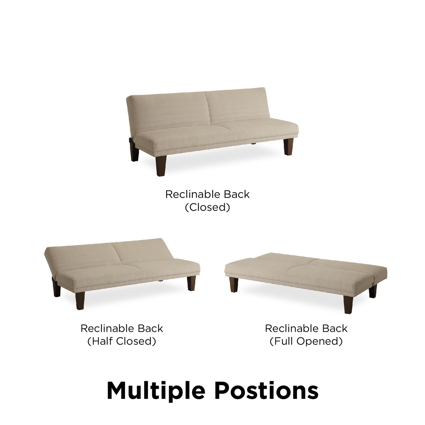 Donna Convertible Futon - Tan