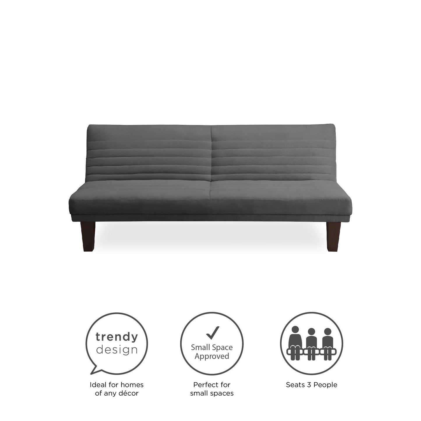 Donna Convertible Futon - Gray