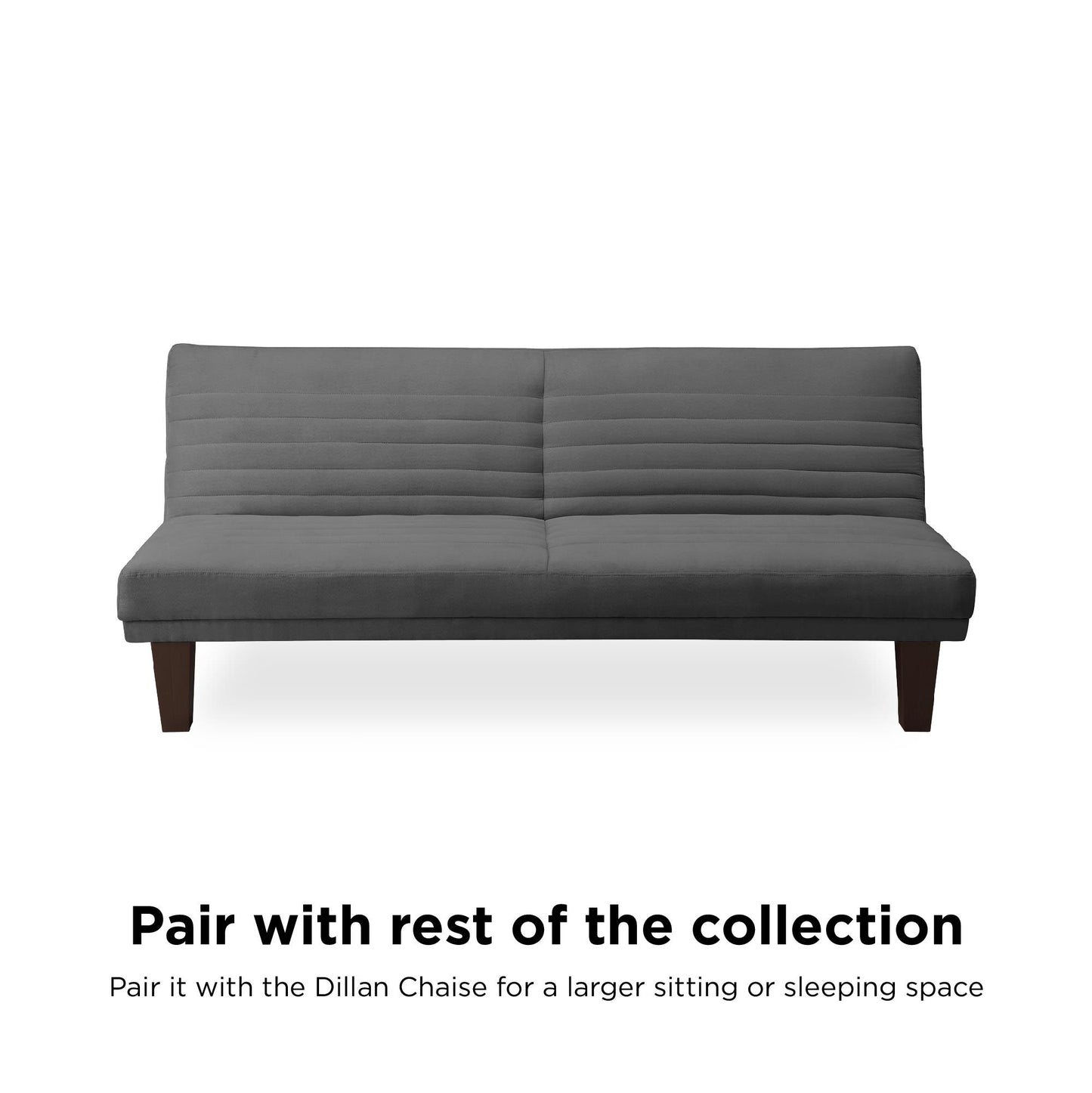 Donna Convertible Futon - Gray