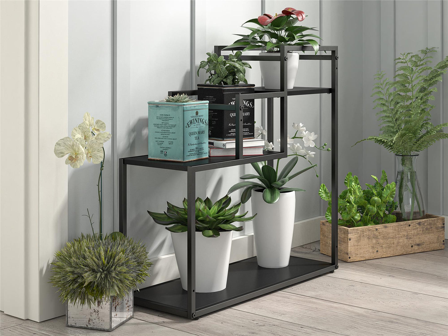 Weston Plant Stand - Black Oak
