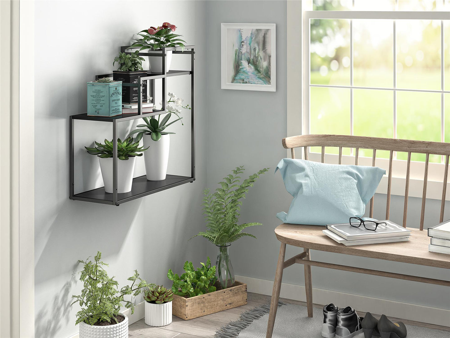 Weston Plant Stand - Black Oak