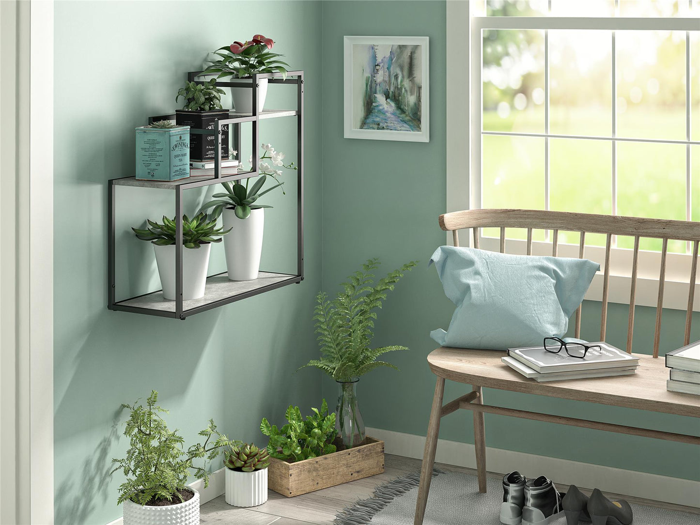 Weston Plant Stand - Light Concrete