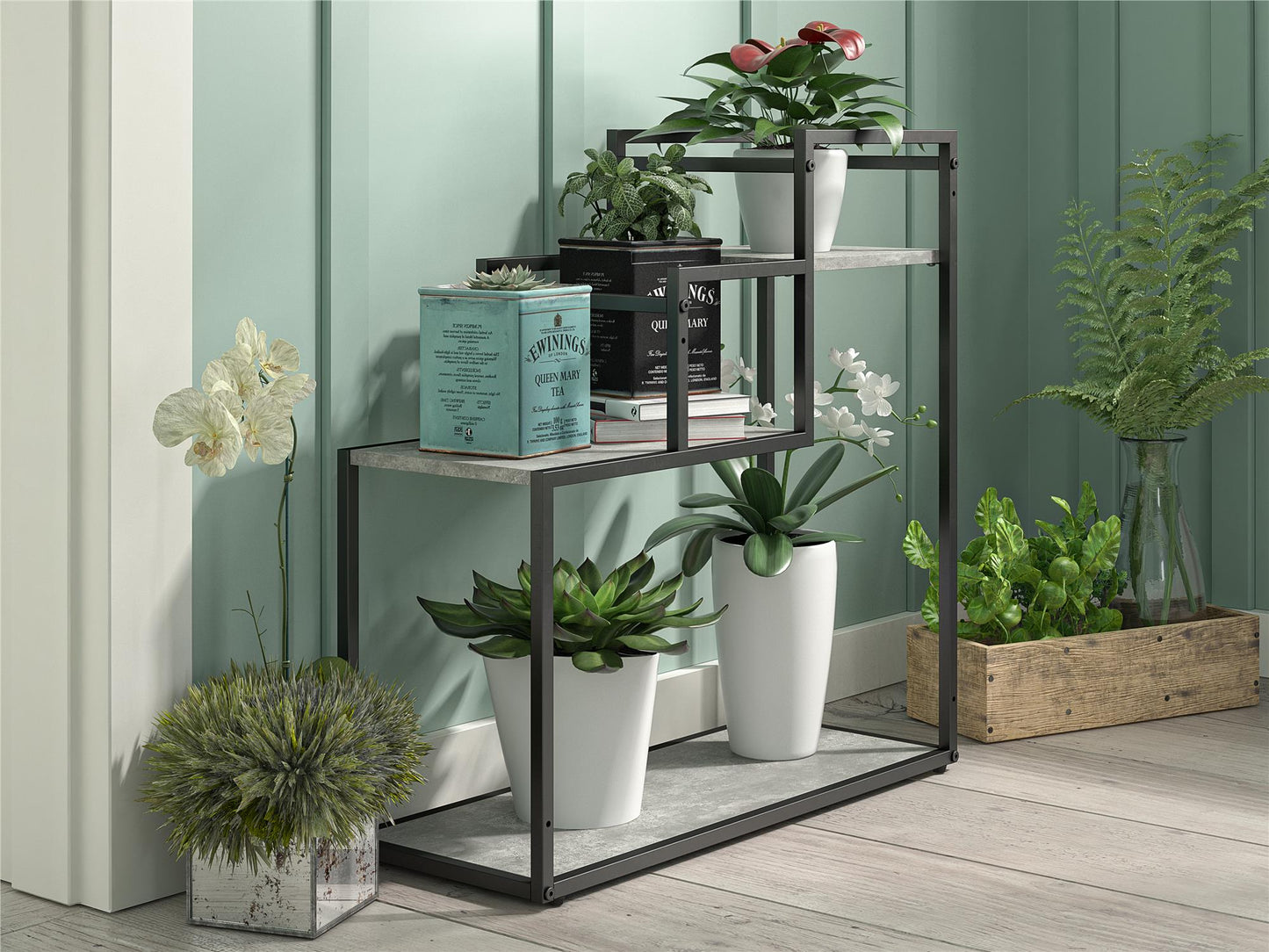 Weston Plant Stand - Light Concrete