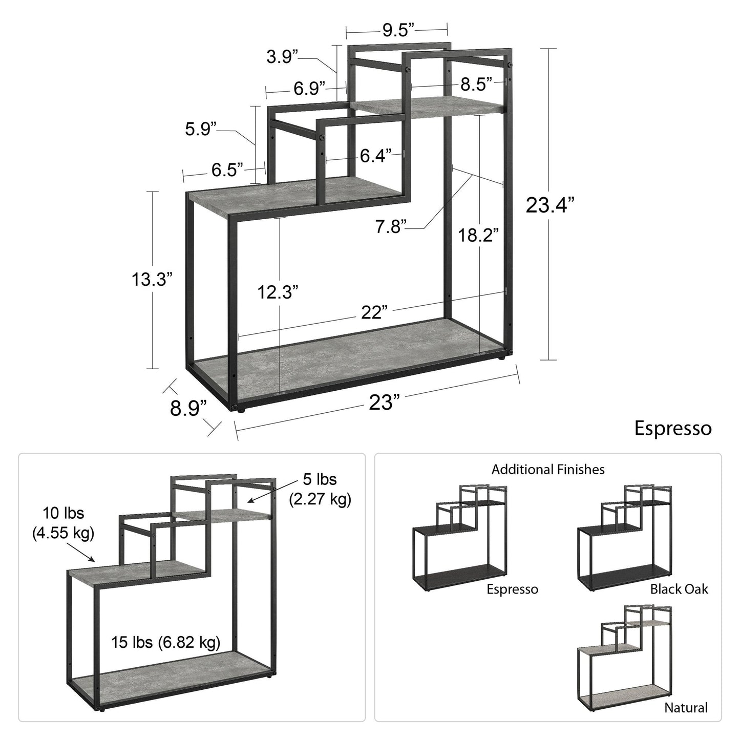 Weston Plant Stand - Light Concrete
