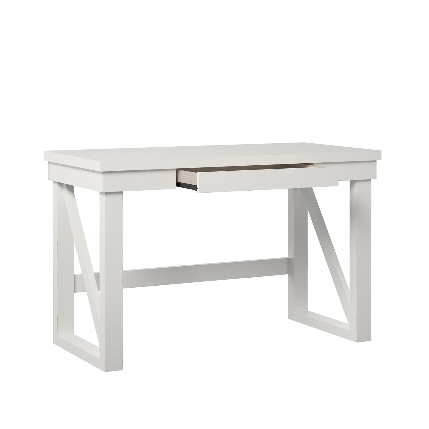 Crestwood Computer Desk with 1 Storage Drawer - White