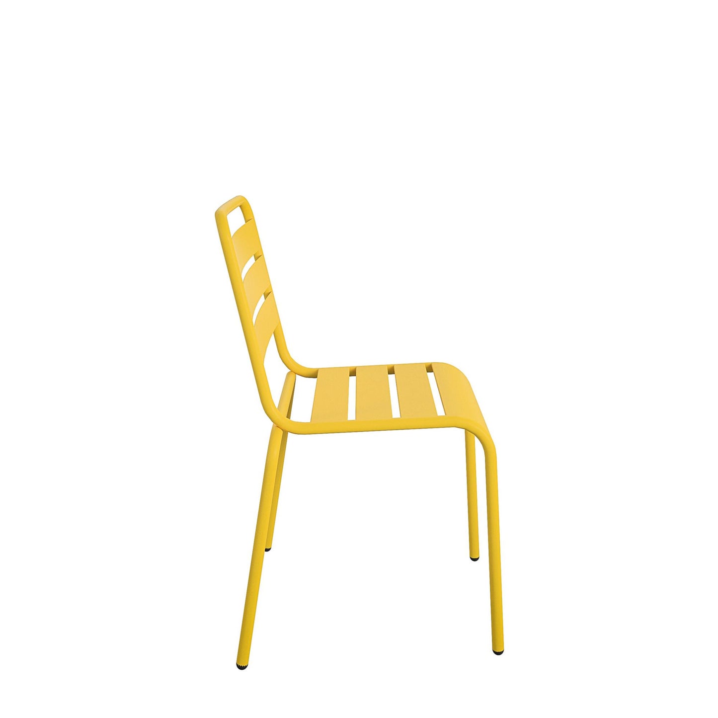 Poolside Gossip June Outdoor/Indoor Stacking Dining Chairs Set - Yellow - 2-Pack