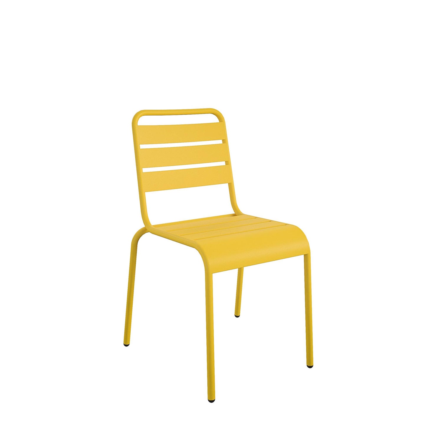 Poolside Gossip June Outdoor/Indoor Stacking Dining Chairs Set - Yellow - 2-Pack