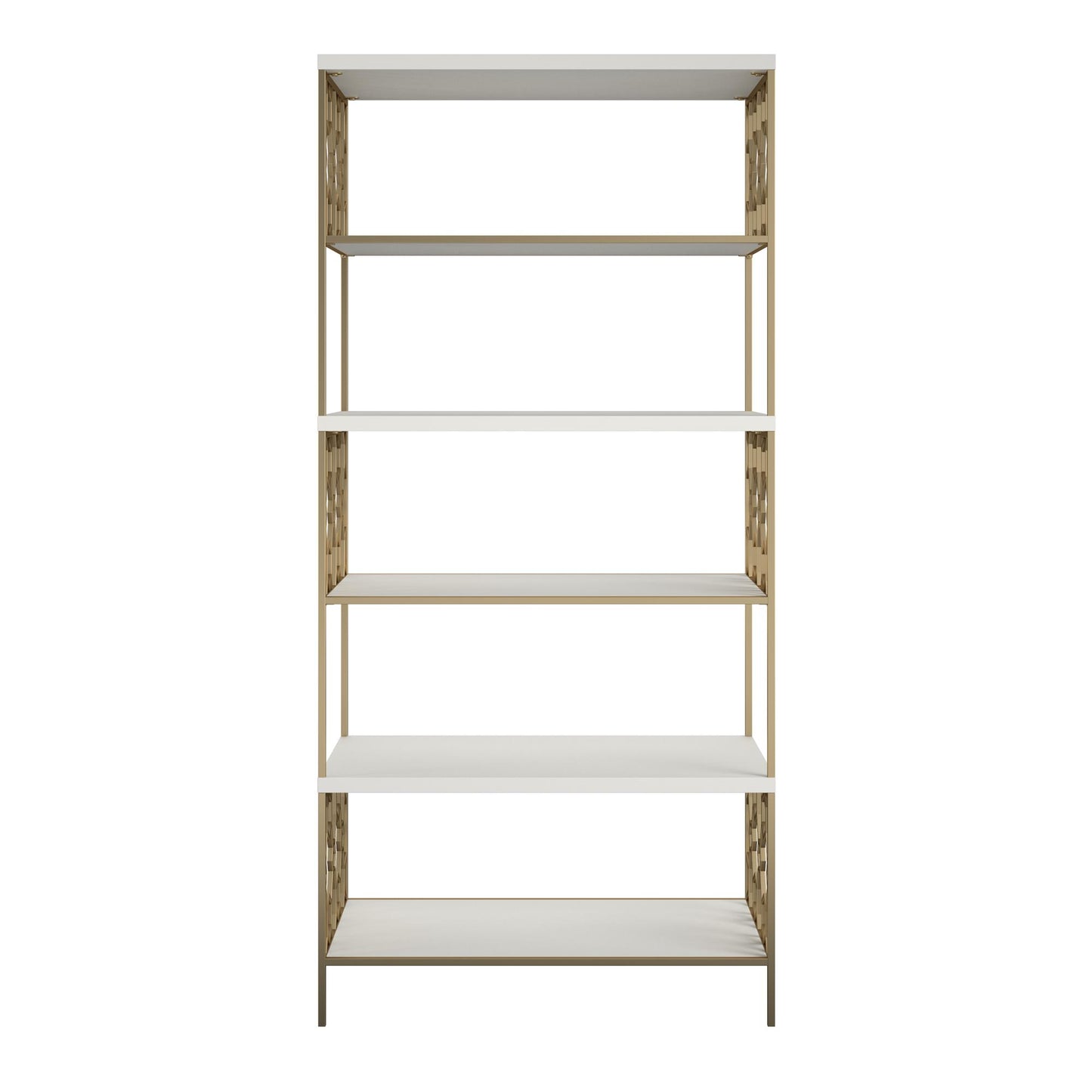 CosmoLiving by Cosmopolitan Ella 5 Shelf Bookcase - White