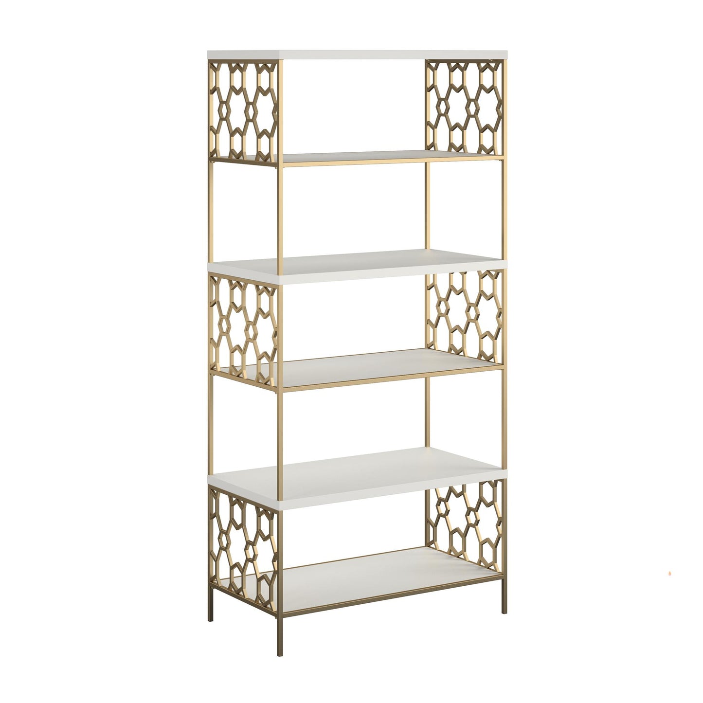 CosmoLiving by Cosmopolitan Ella 5 Shelf Bookcase - White