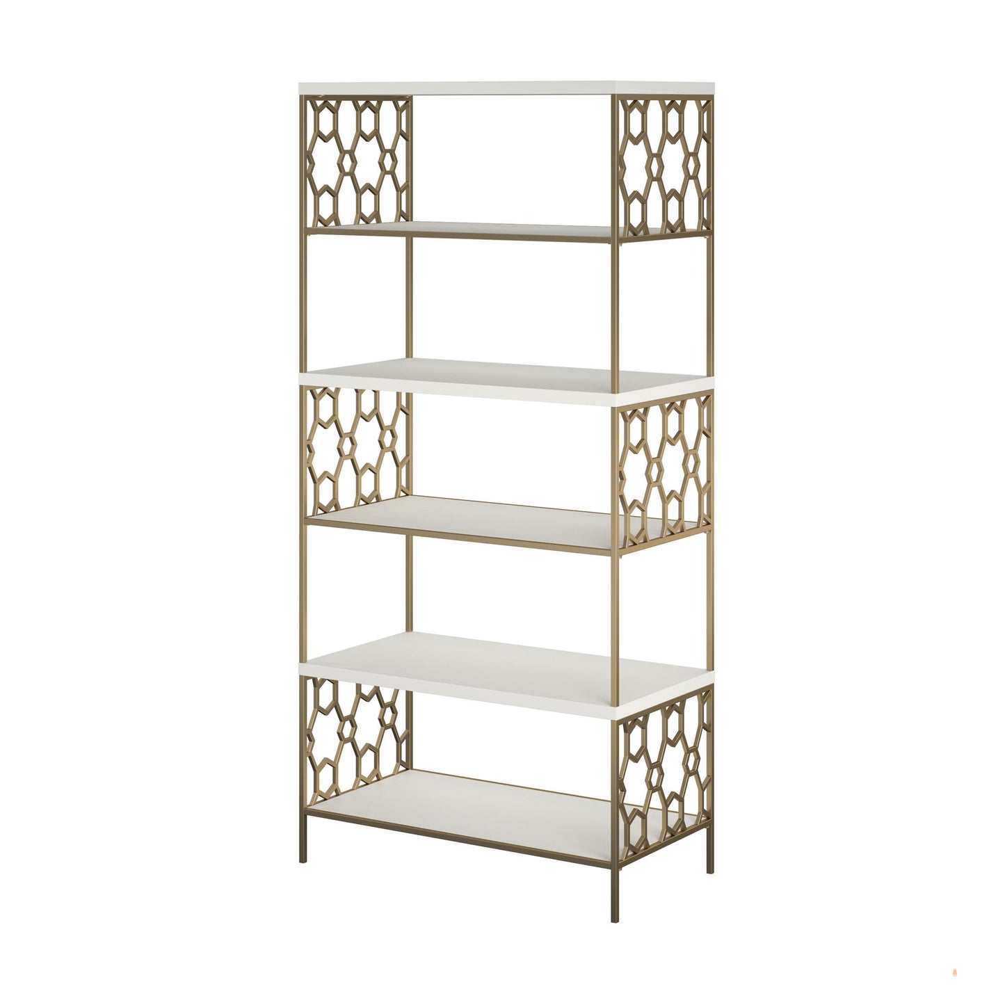CosmoLiving by Cosmopolitan Ella 5 Shelf Bookcase - White