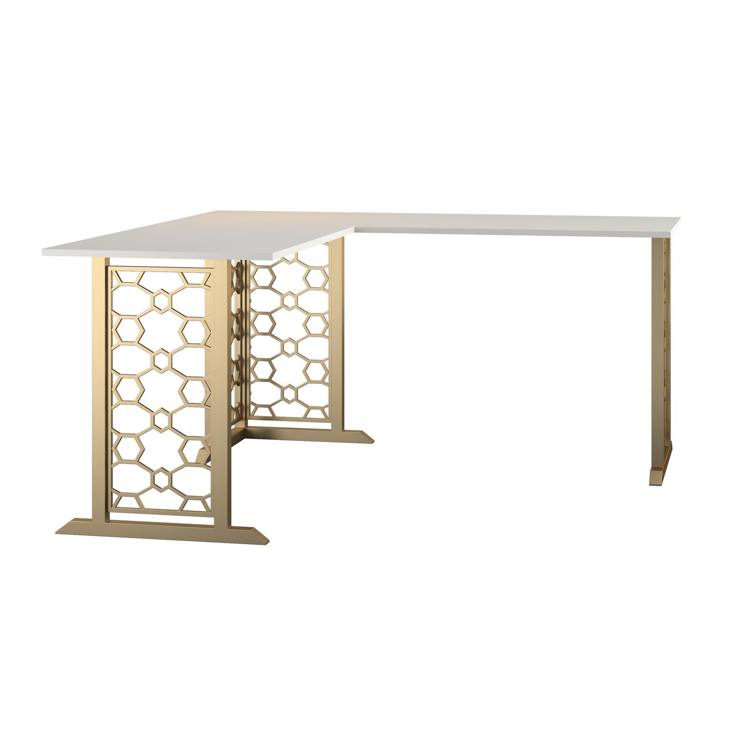 CosmoLiving by Cosmopolitan Ella L Desk - White