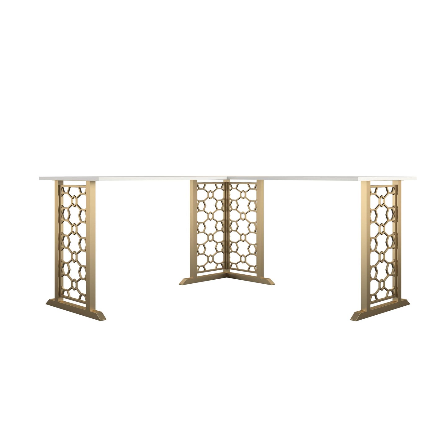 CosmoLiving by Cosmopolitan Ella L Desk - White