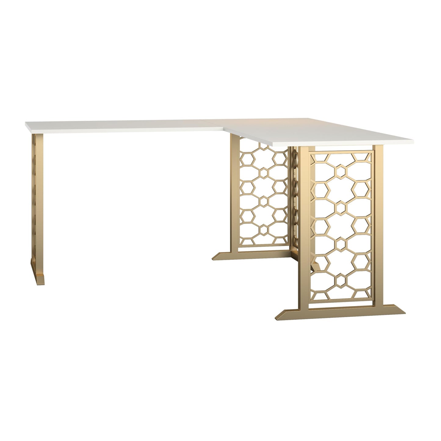 CosmoLiving by Cosmopolitan Ella L Desk - White