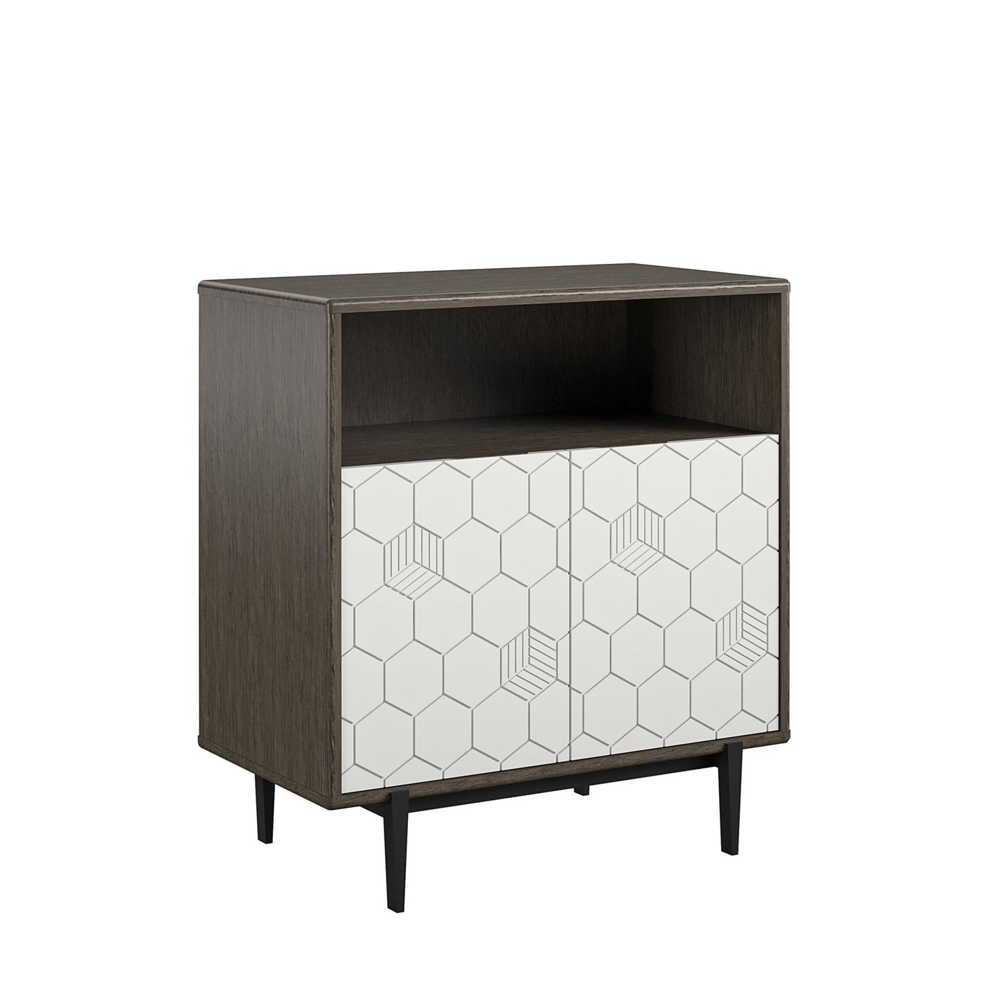 Olivia Storage Cabinet - Gray (Wood Grain)