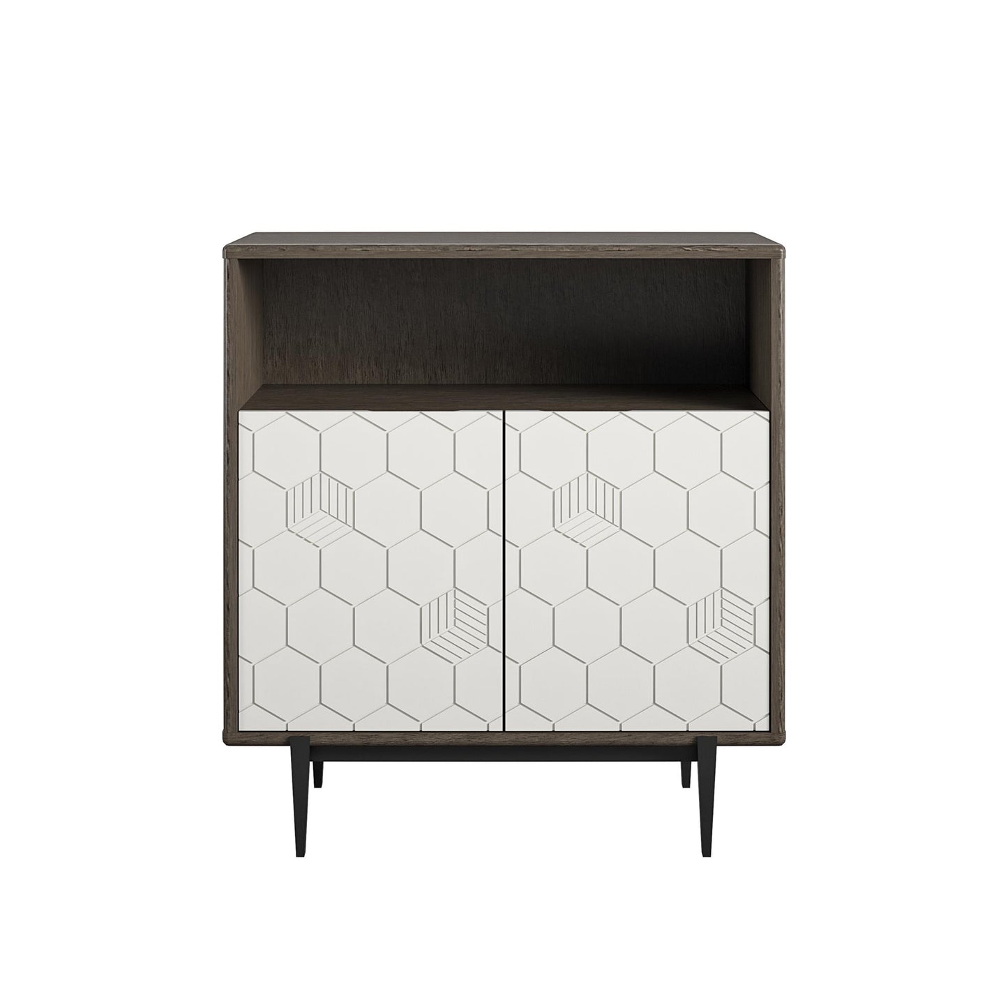 Olivia Storage Cabinet - Gray (Wood Grain)