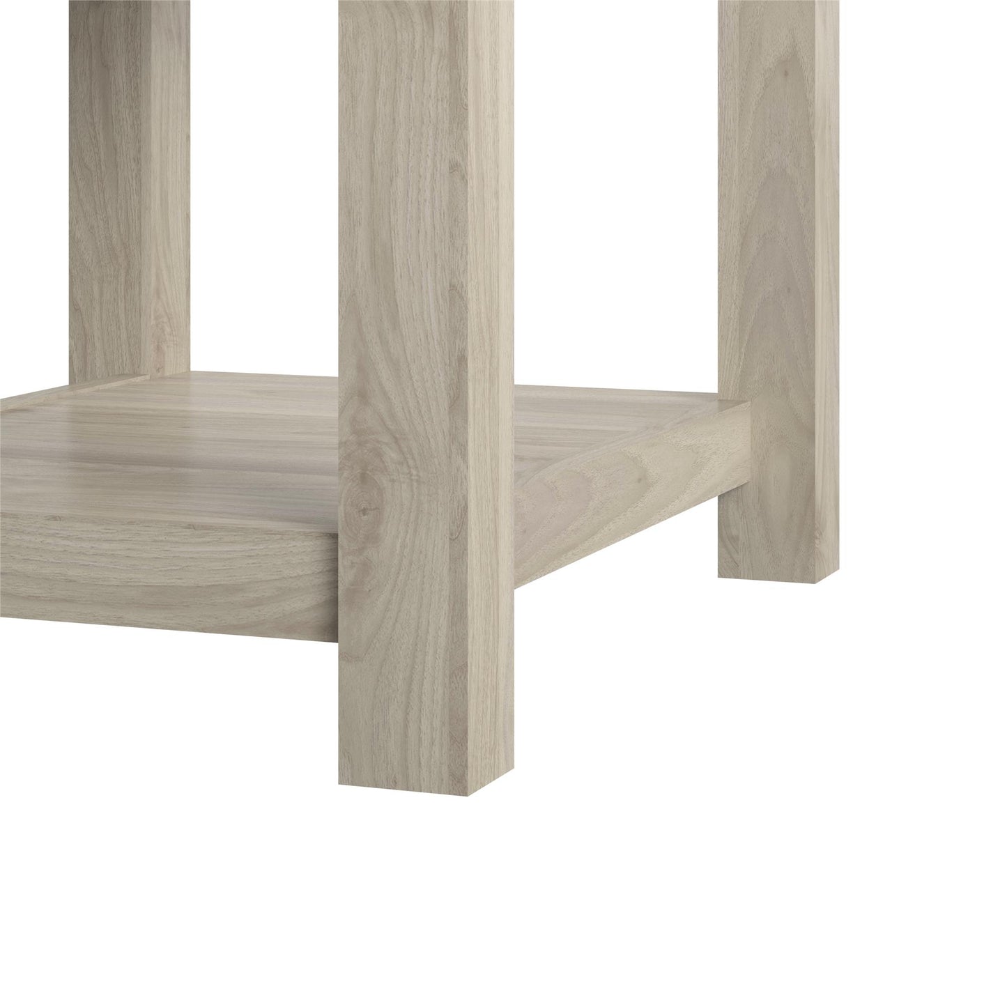 Sierra Ridge Levi Single Pedestal Kids’ Desk with 2 Drawers - Light Walnut