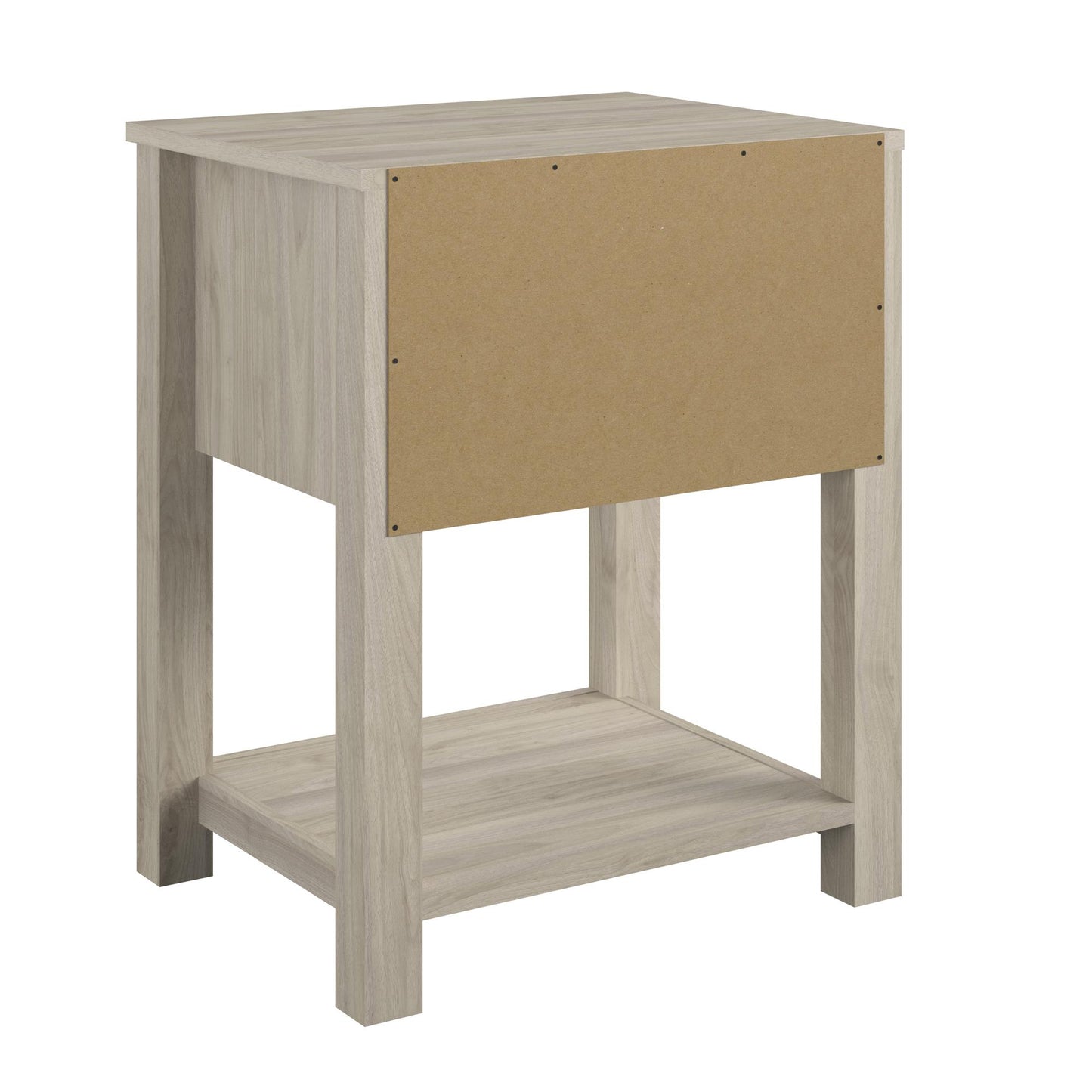 Sierra Ridge Levi Kids’ 1 Drawer Nightstand and Lower Shelf - Light Walnut