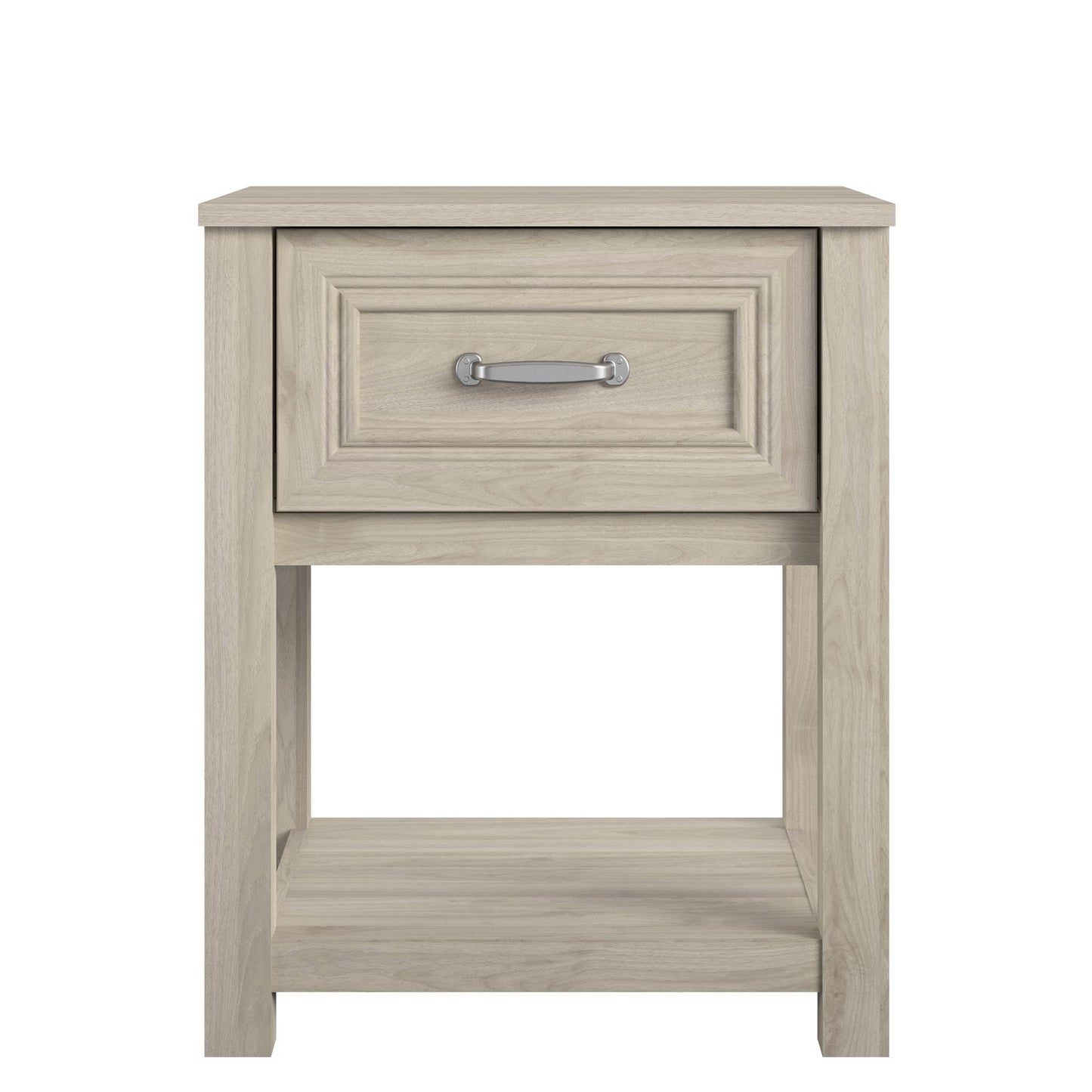 Sierra Ridge Levi Kids’ 1 Drawer Nightstand and Lower Shelf - Light Walnut