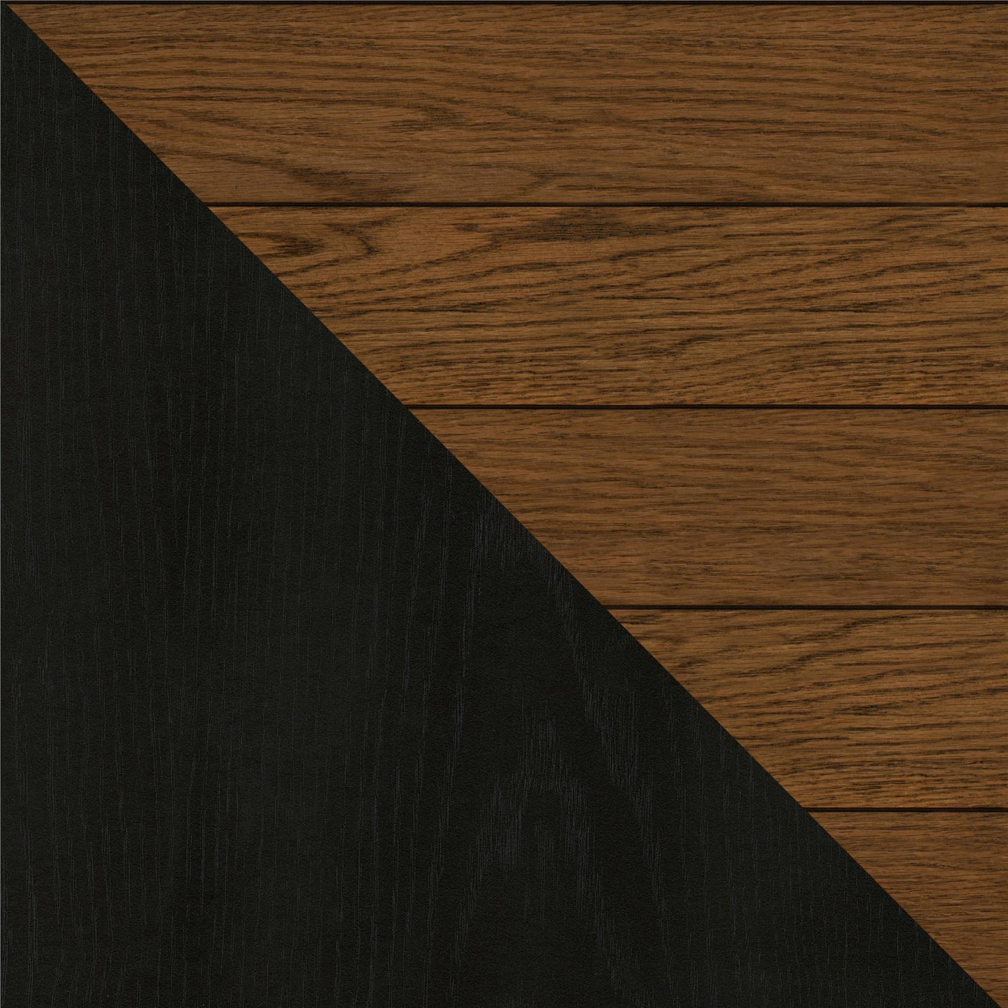 Reznor End Table with Open and Concealed Storage and Metal Frame - Black Oak